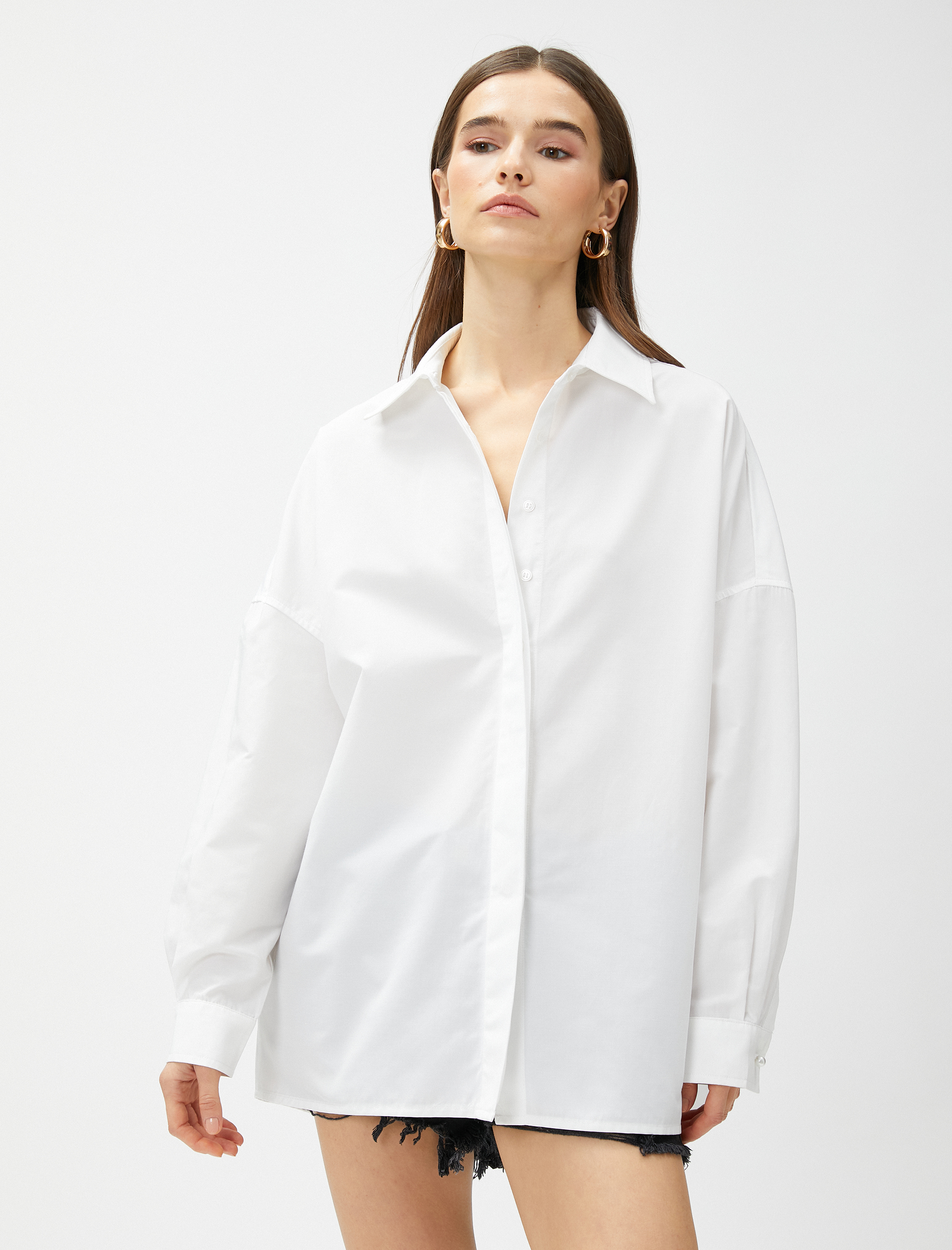   Basic Gömlek Uzun Kollu