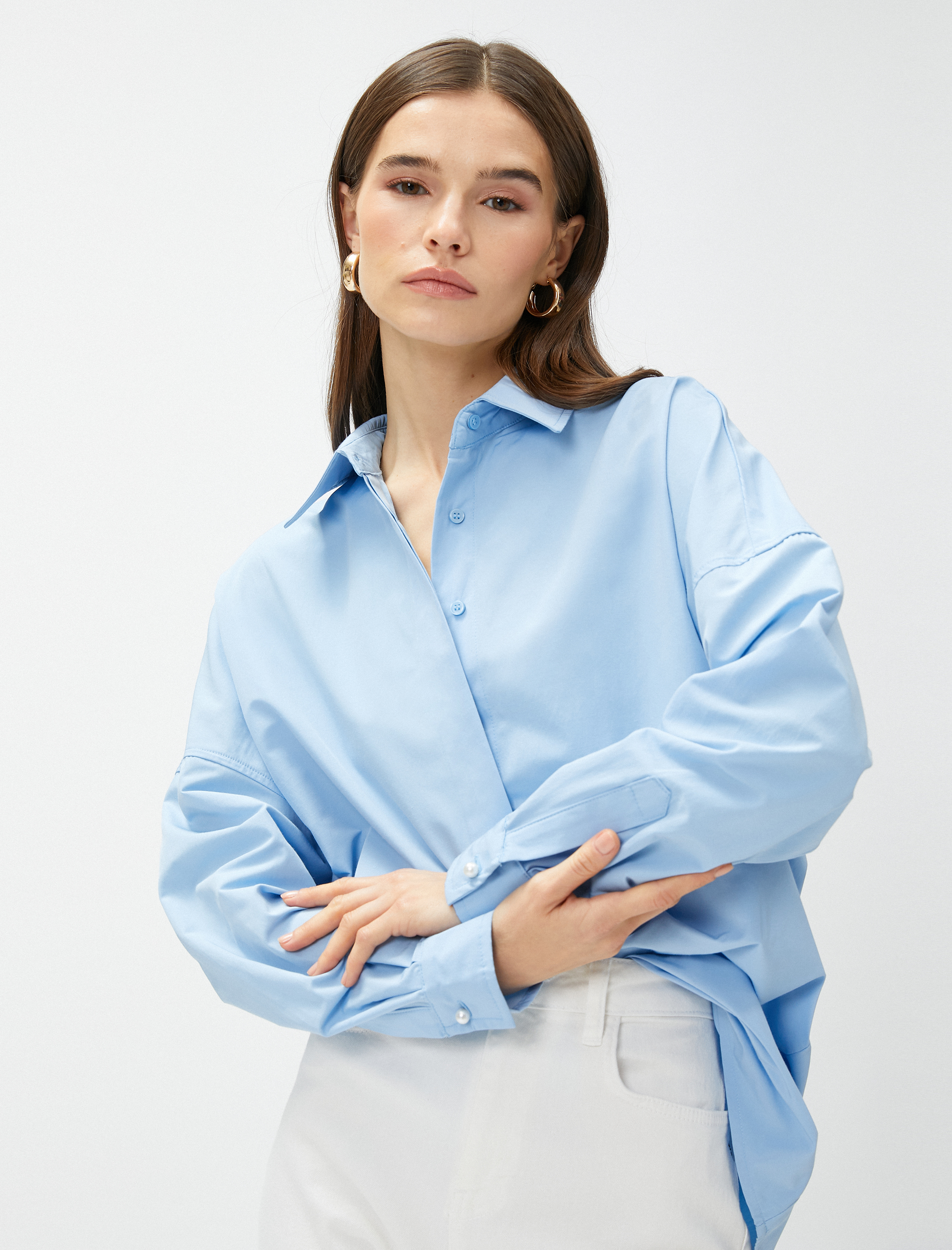   Basic Gömlek Uzun Kollu