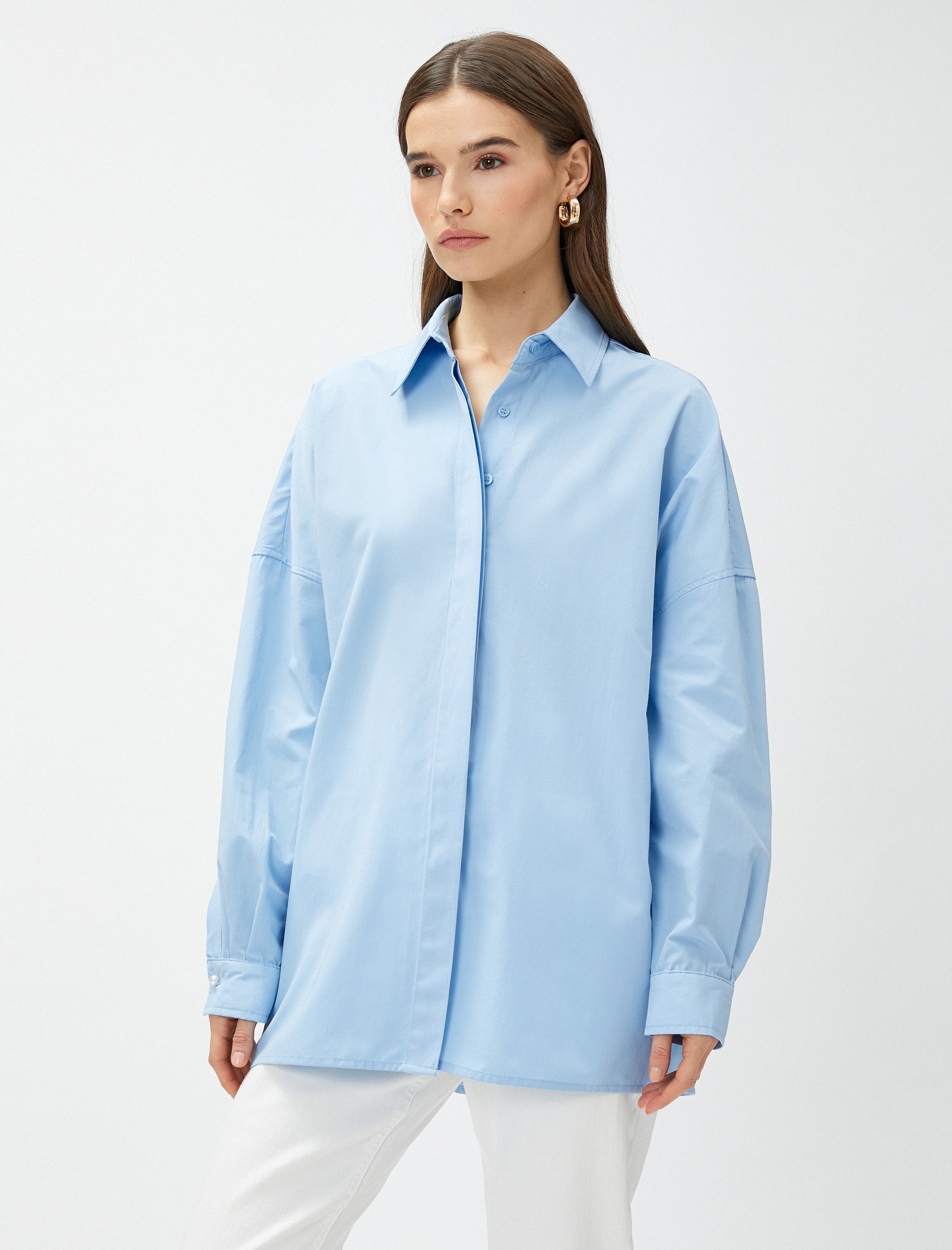   Basic Gömlek Uzun Kollu