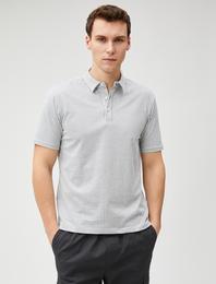 Polo Yaka Tişört Kısa Kollu Pamuklu Düğmeli