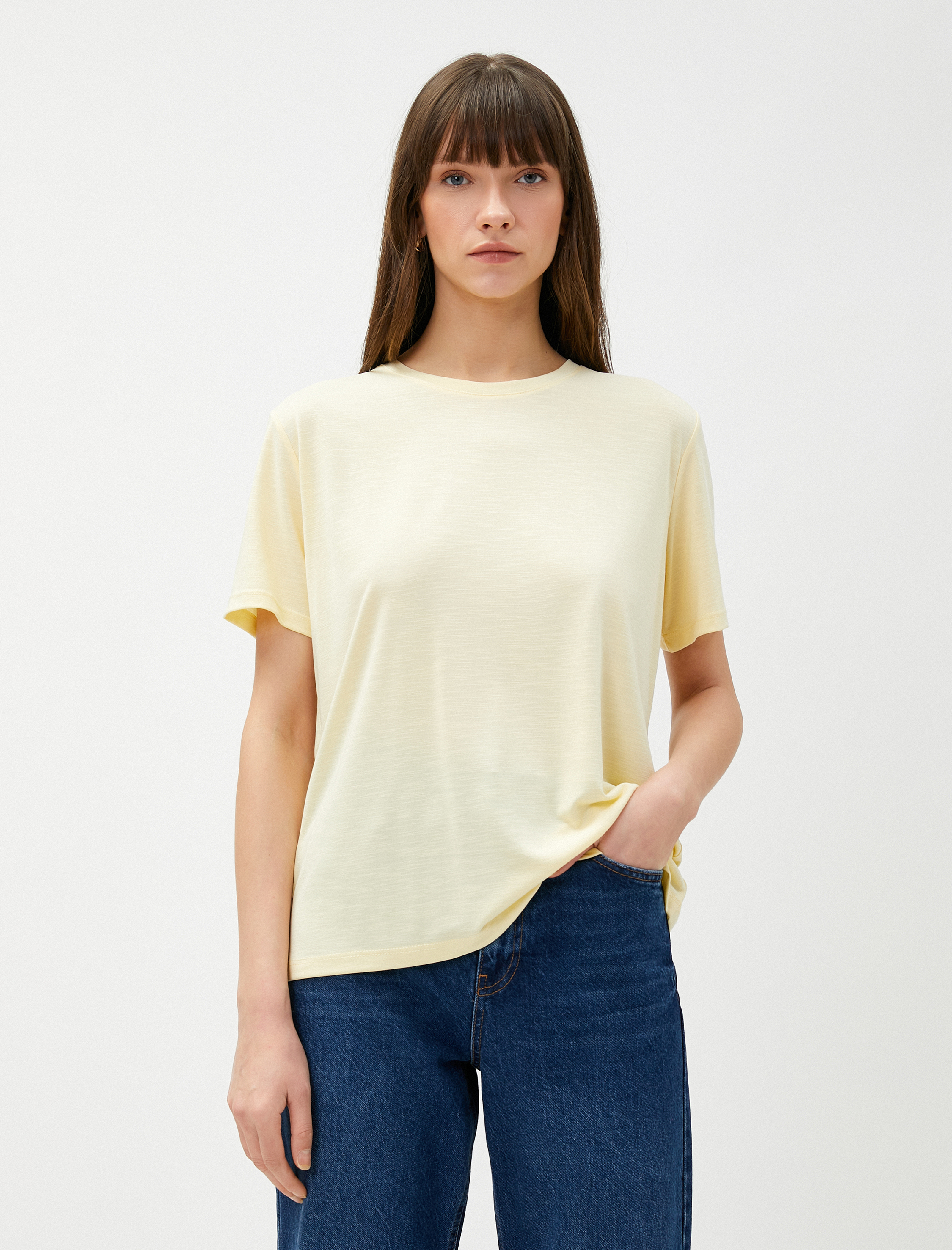 Basic Modal Tişört Kısa Kollu