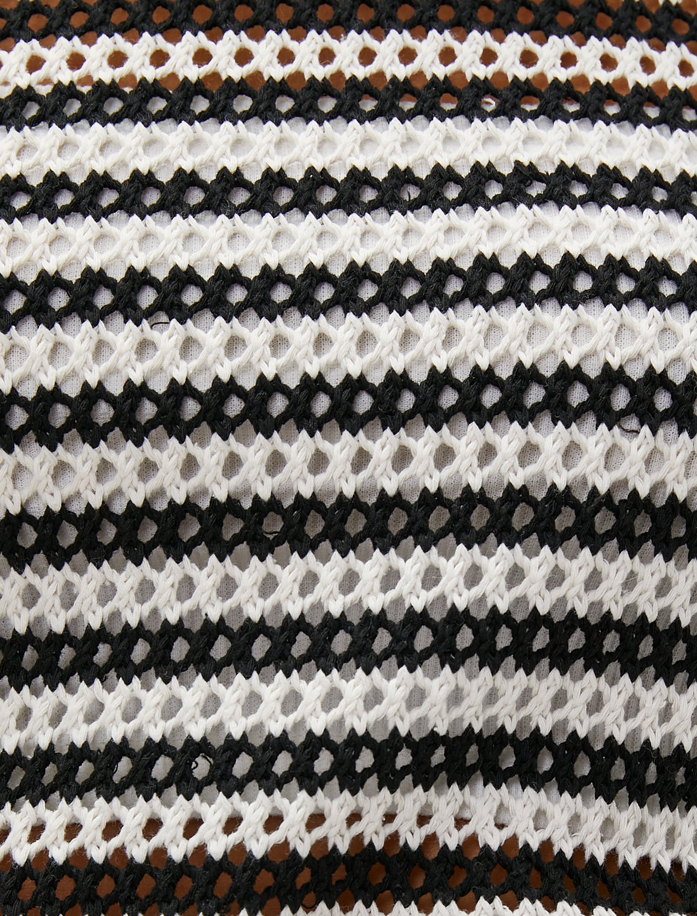   Crop Kroşe Tişört File Kısa Kollu Bisiklet Yaka Ajurlu