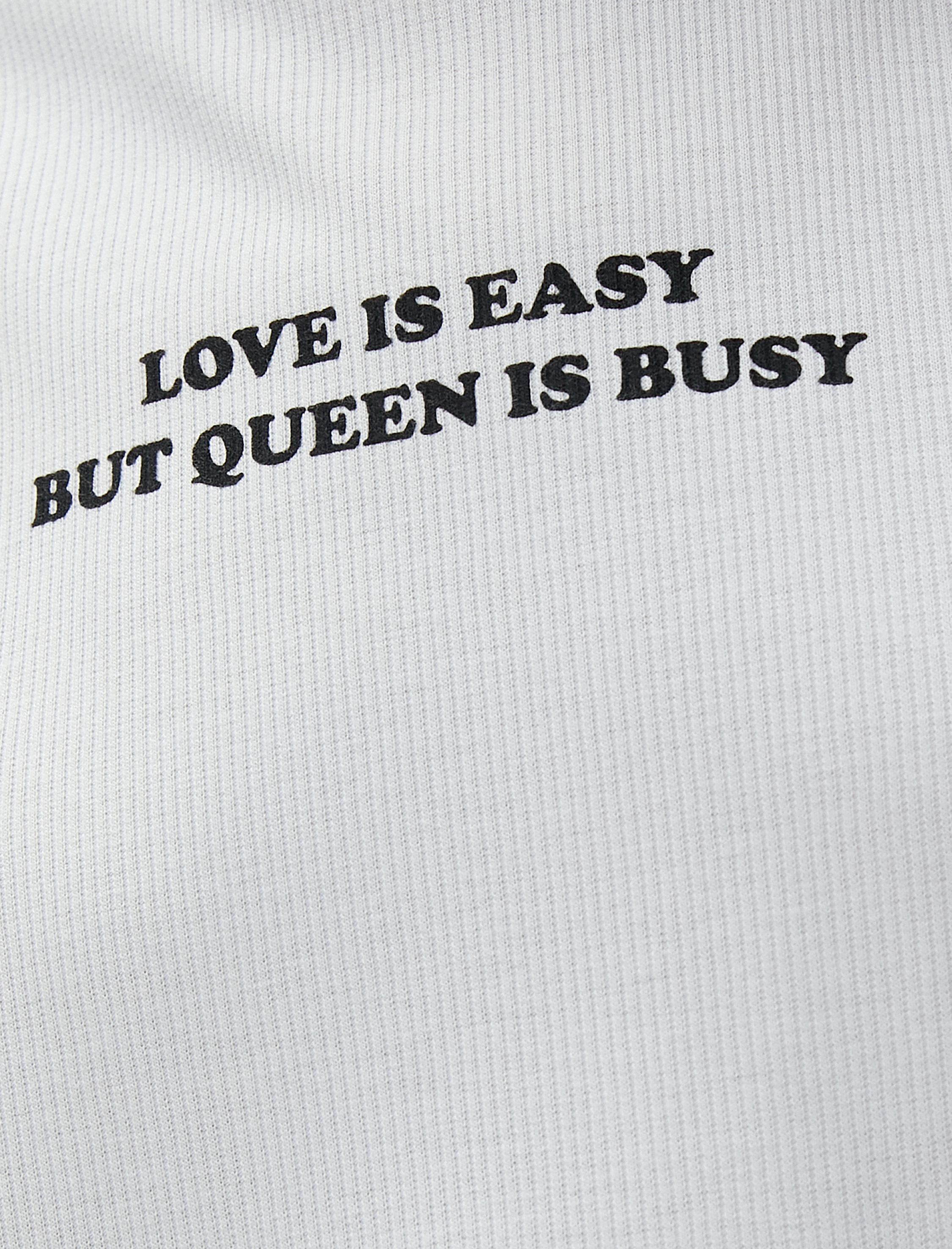   Slogan Baskılı Atlet Bisiklet Yaka Fitilli