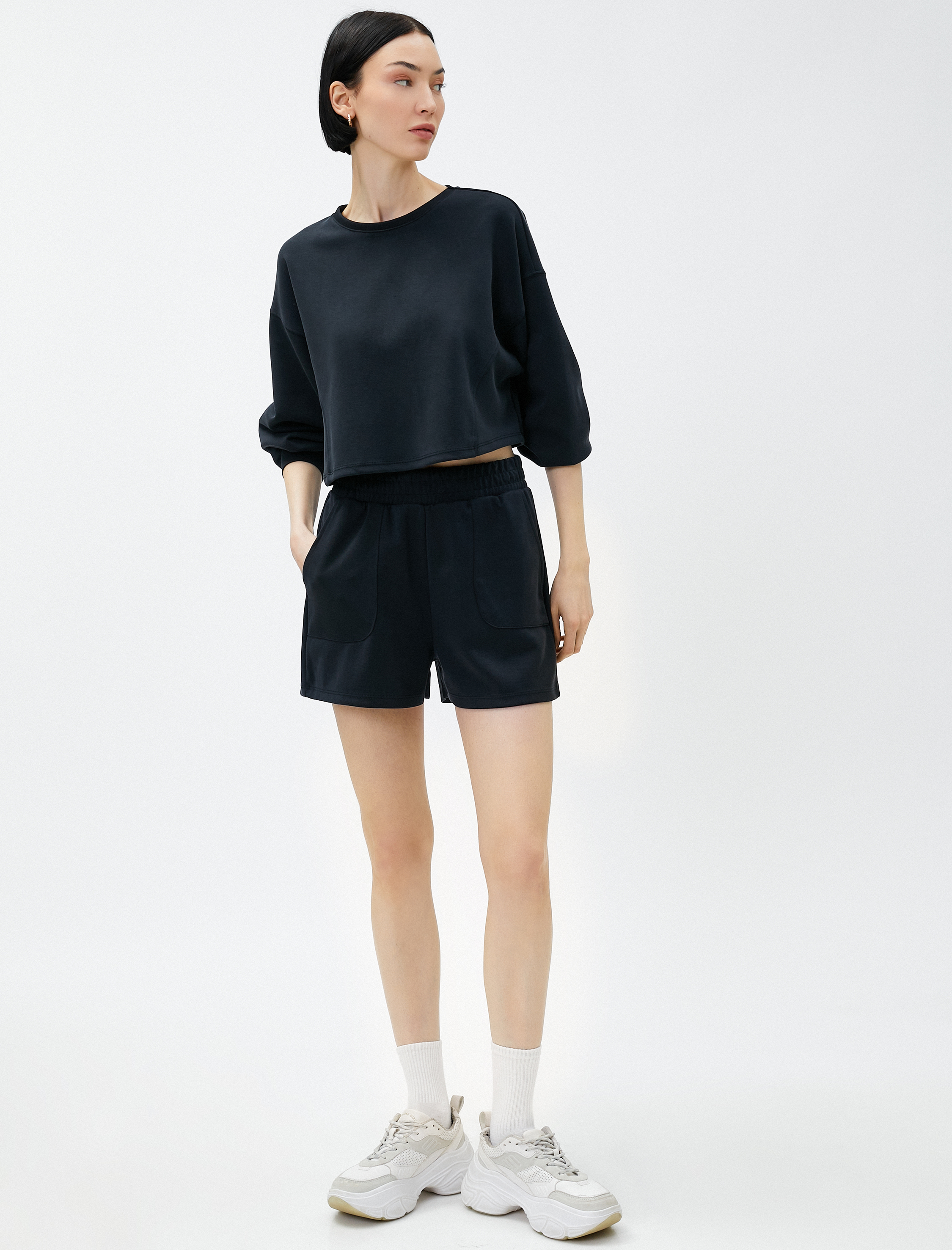   Yumuşak Dokulu Şort Modal Karışımlı