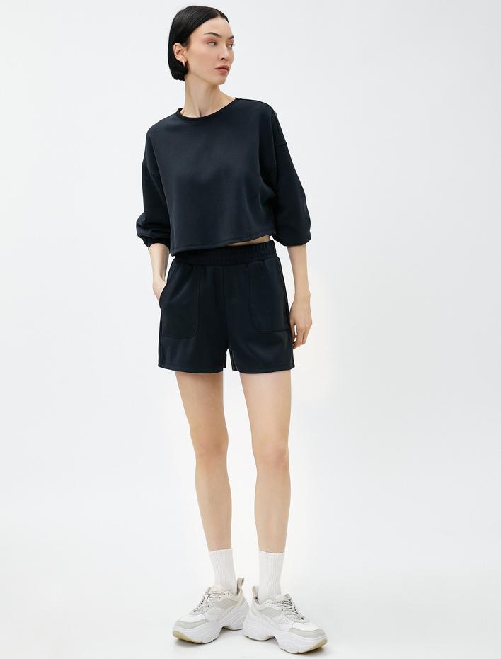  Yumuşak Dokulu Şort Modal Karışımlı