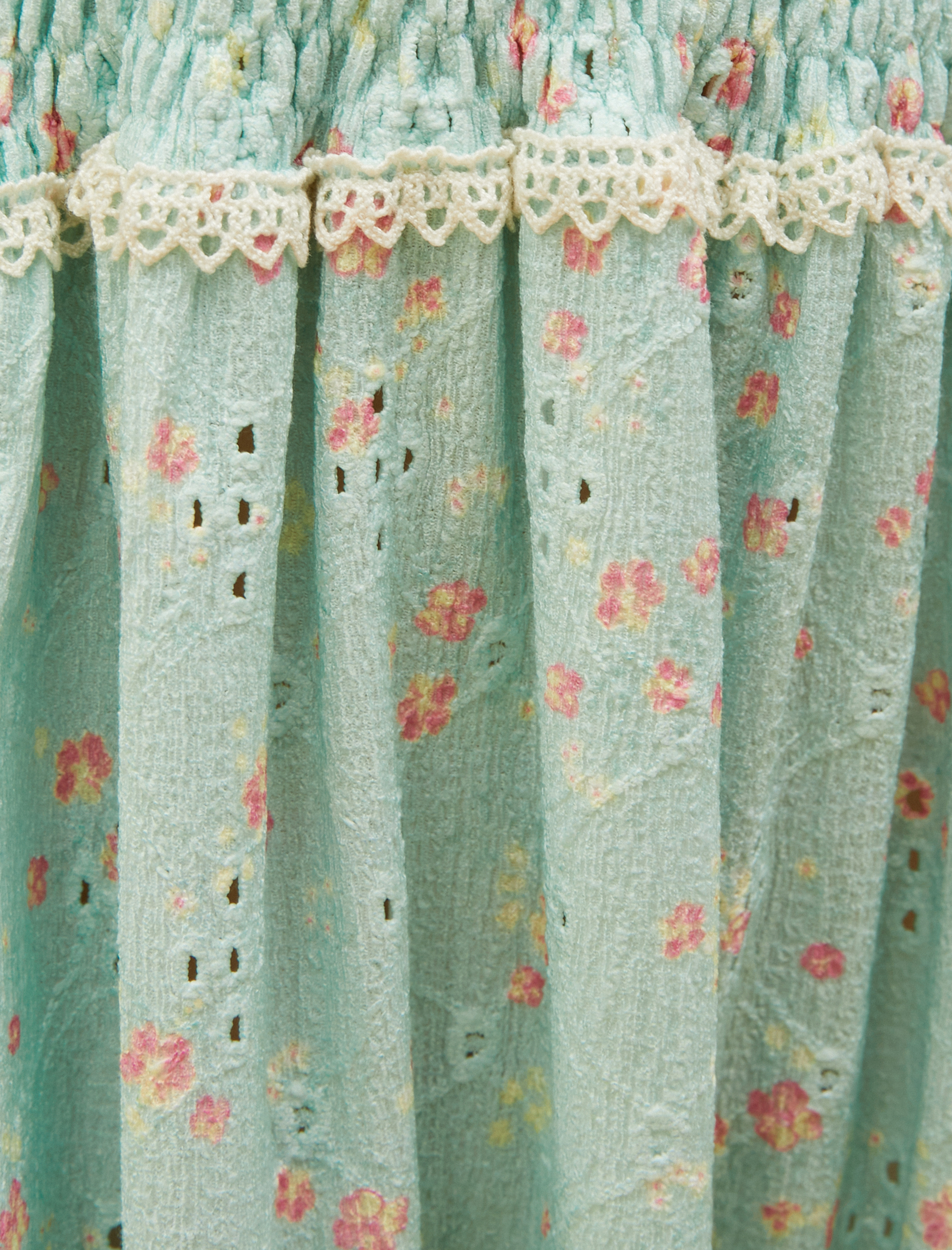   Askılı Gipeli Çiçekli Katlı Mini Elbise