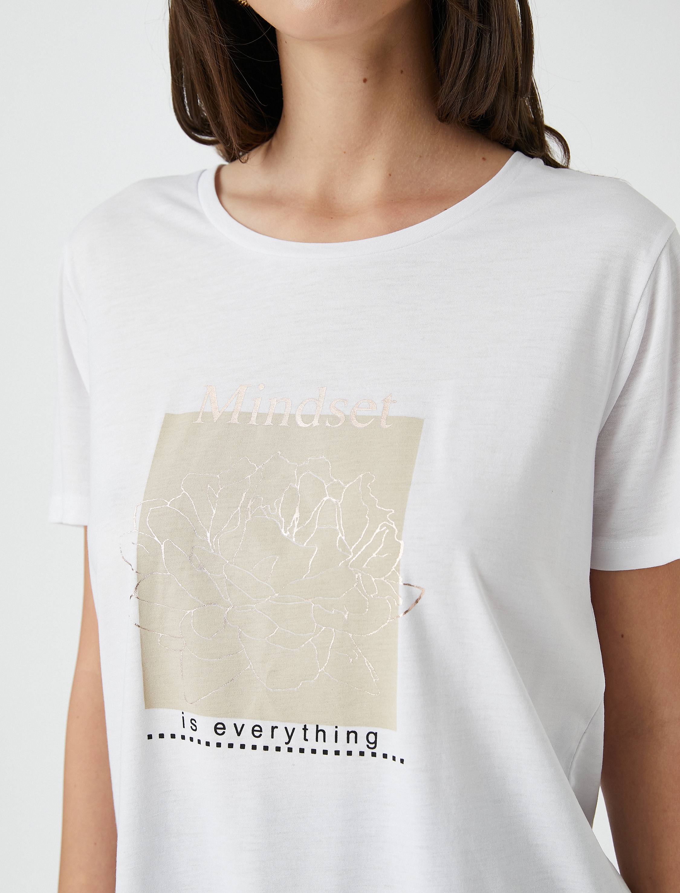   Baskılı Tişört Kısa Kollu