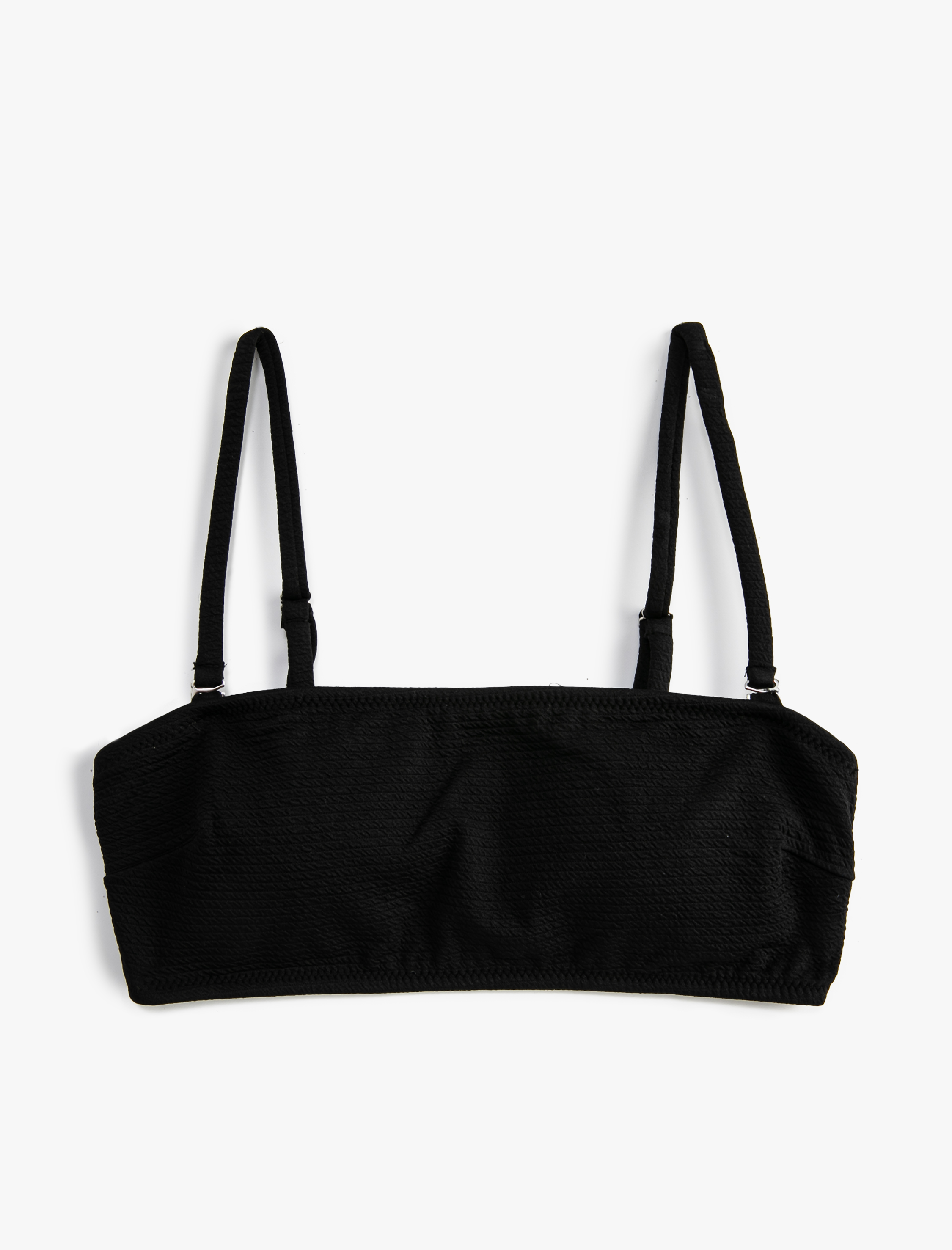   Straplez Bikini Üstü Dokulu Kaplı