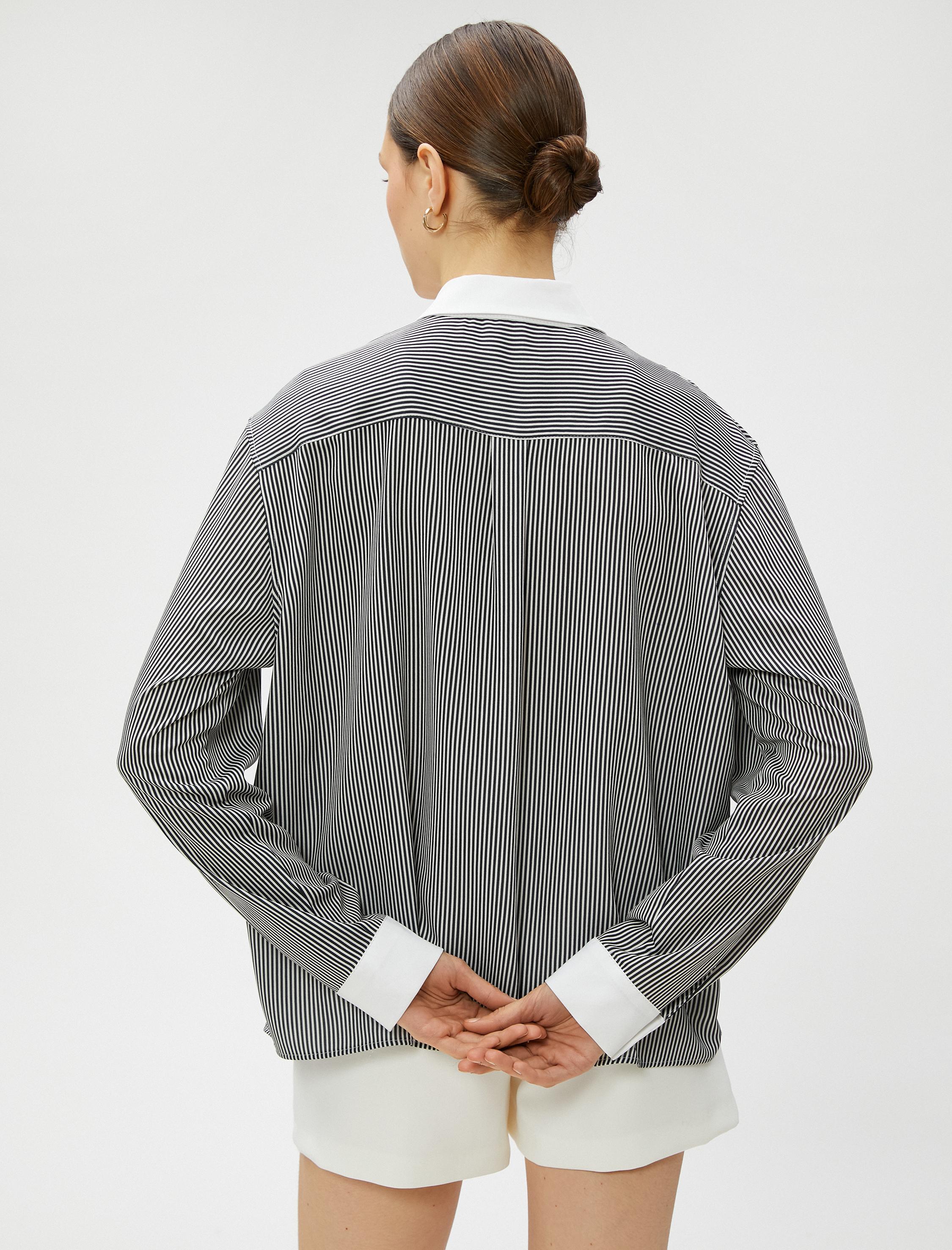   Cep Detaylı Gömlek Uzun Kollu