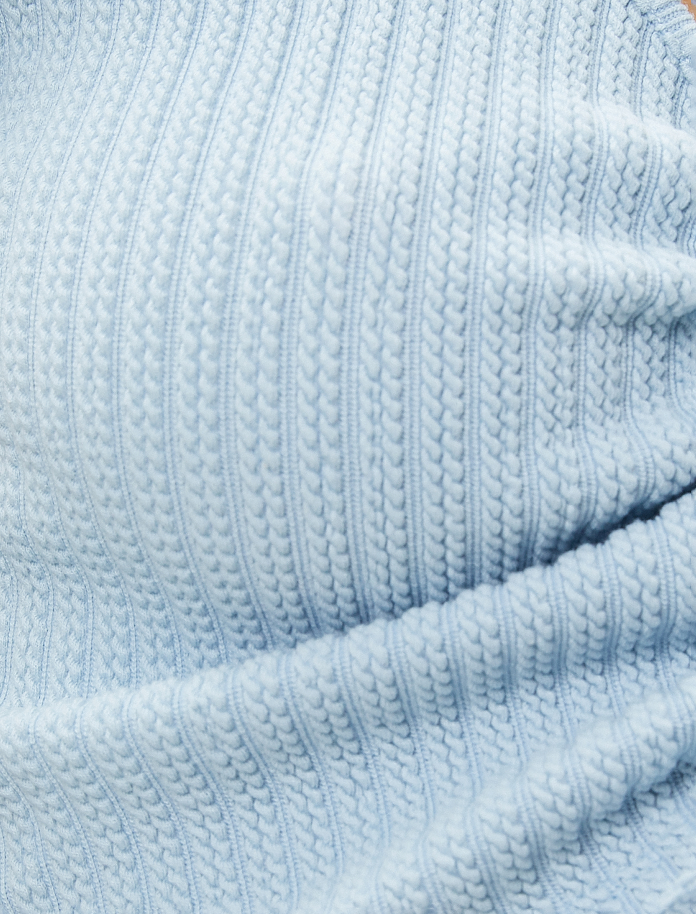   Crop Tişört Büzgülü V Yaka