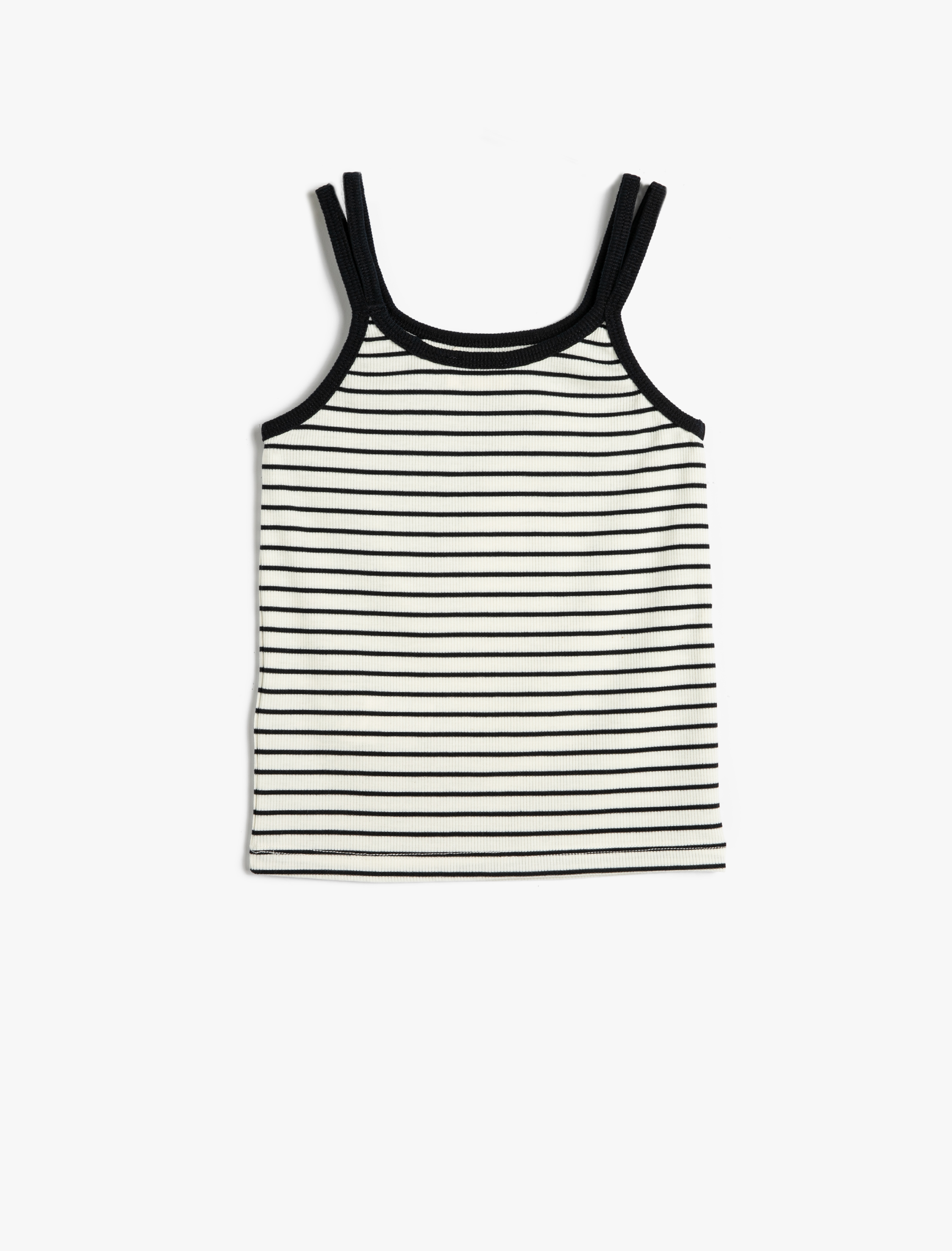  Kız Çocuk Atlet Askılı Ribanalı U Yaka