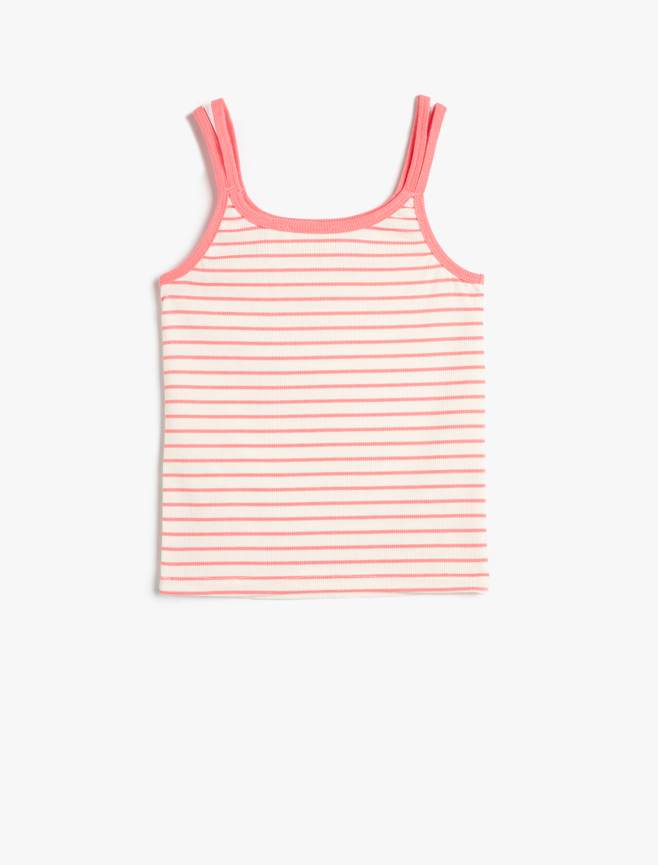  Kız Çocuk Atlet Askılı Ribanalı U Yaka