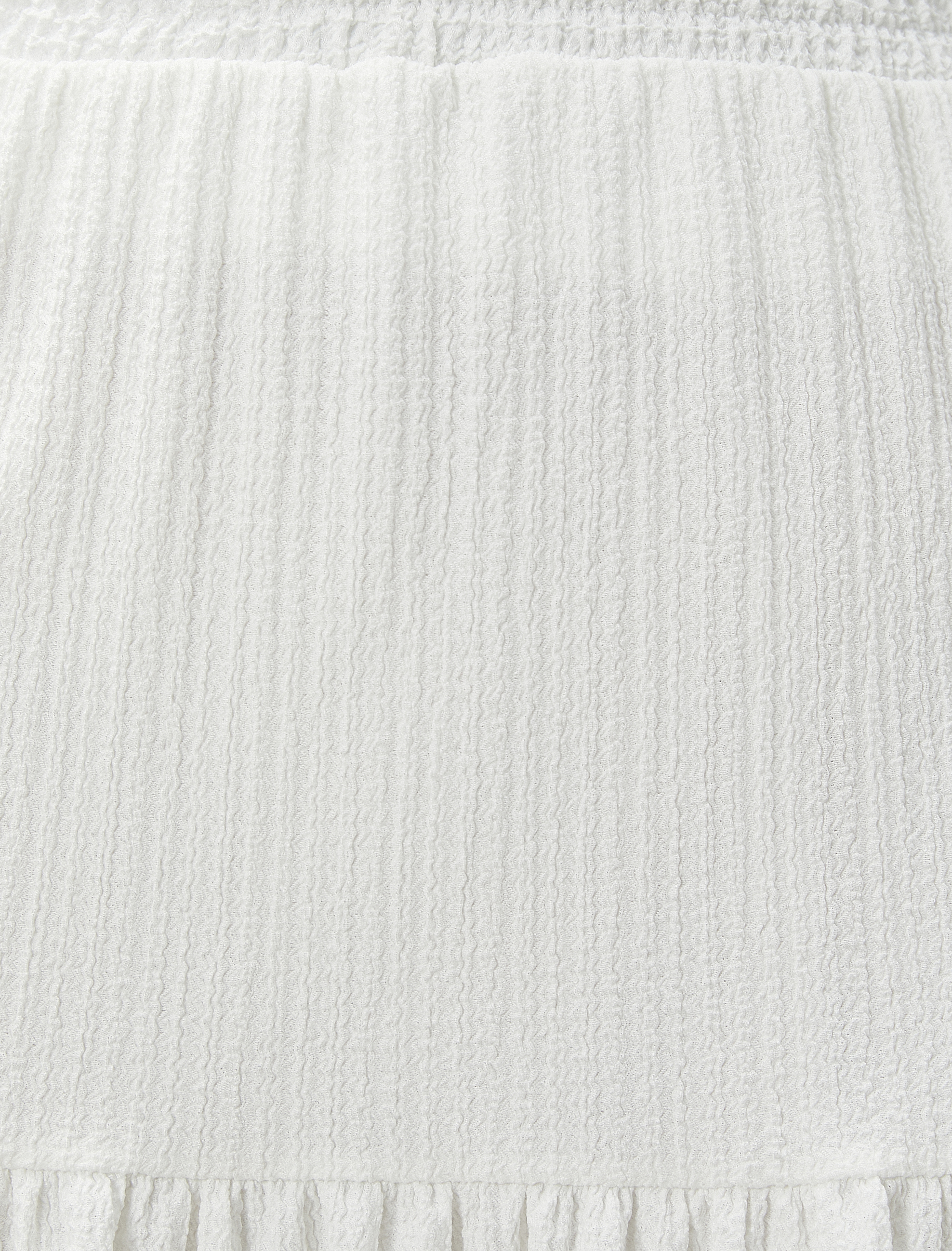   Katlı Midi Etek Beli Lastikli