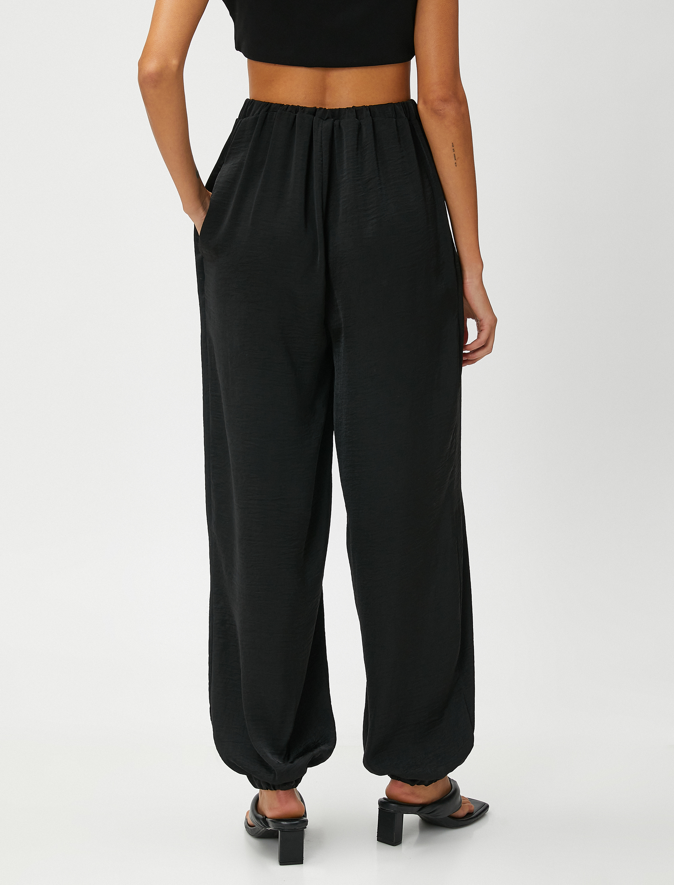   Jogger Pantolon Beli Bağlamalı Rahat Kesim