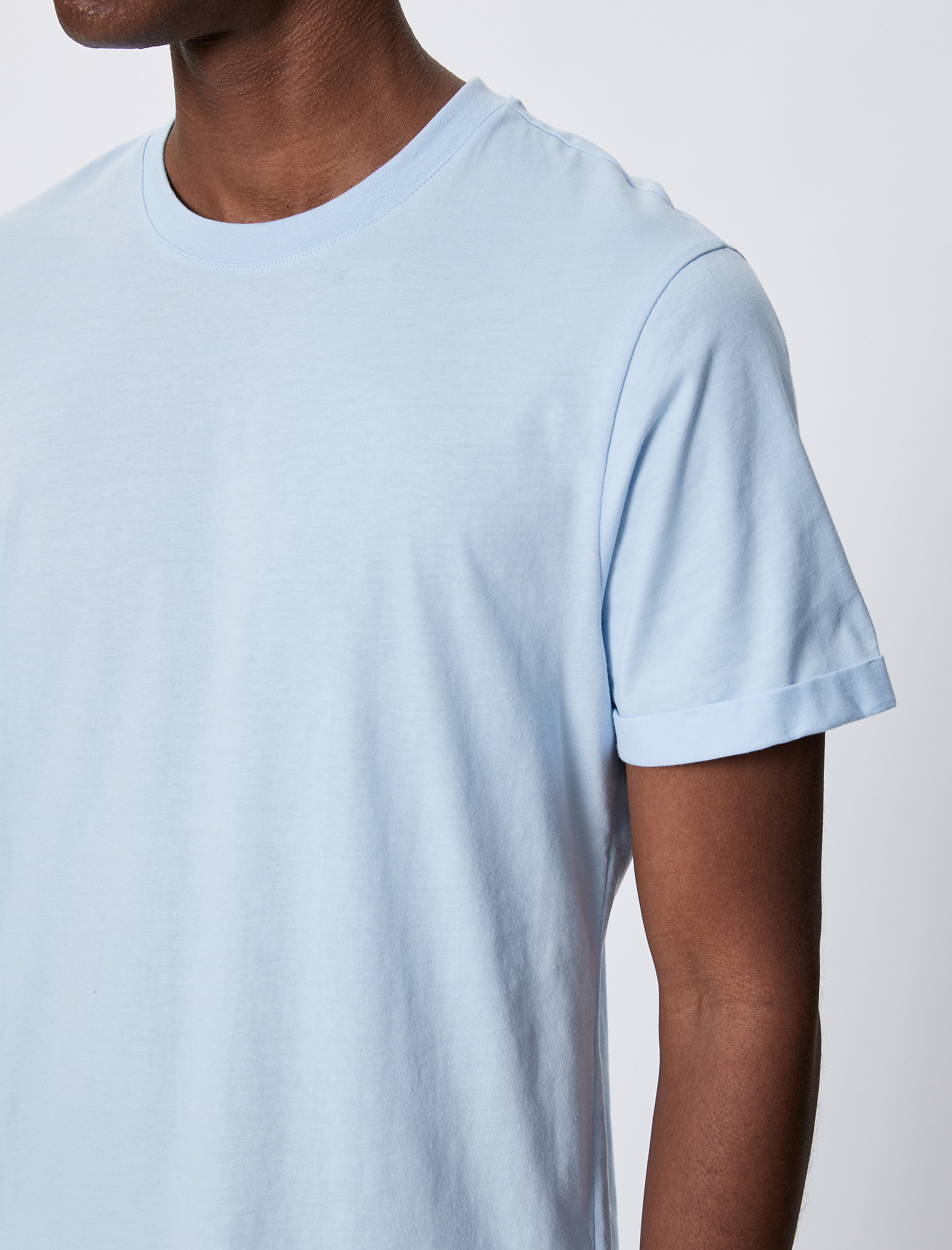   Basic Tişört Bisiklet Yaka Kısa Kollu