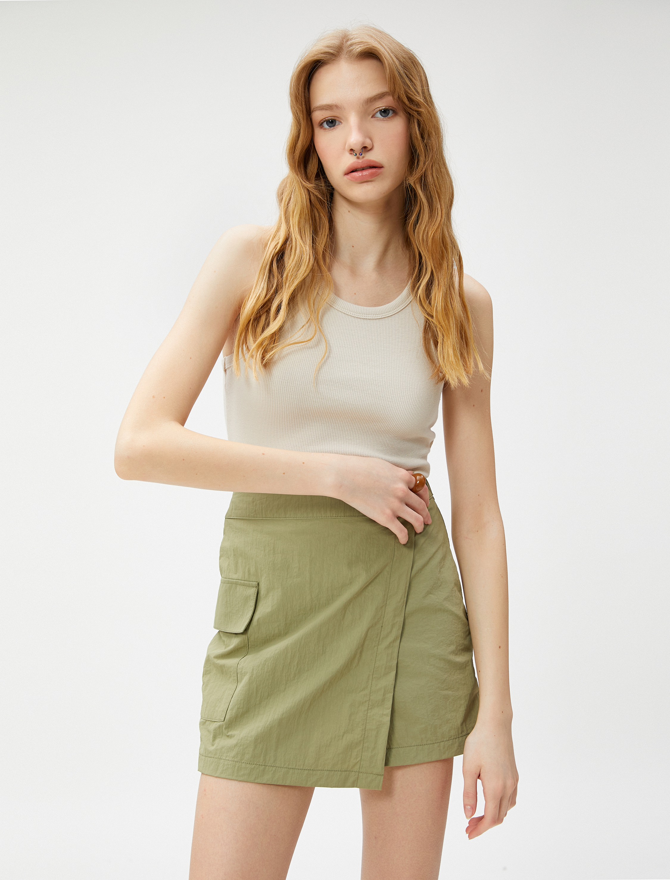   Fitilli Atlet Halter Yaka Dar Kesim Normal Boy