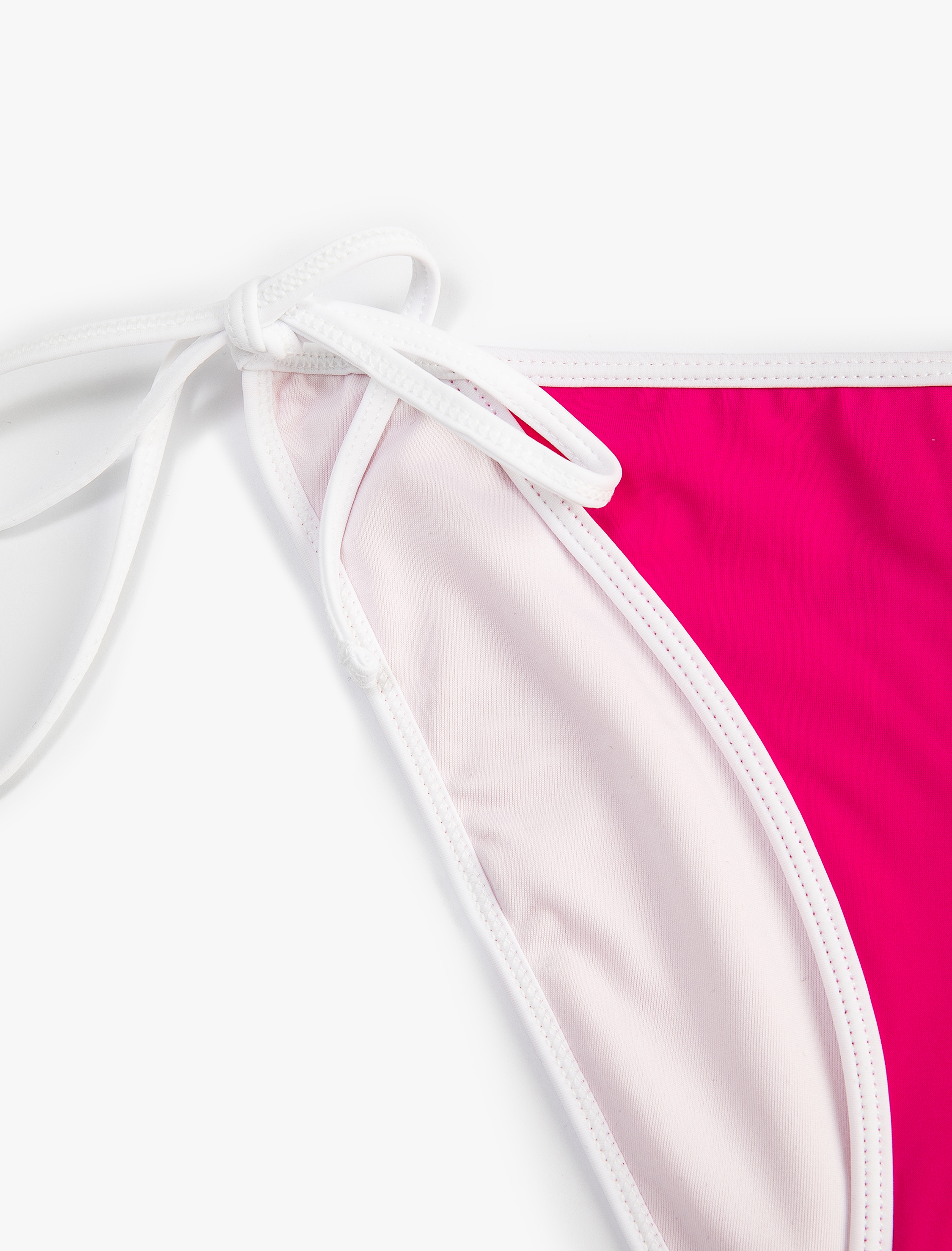   Brazilian Bikini Altı Yanları Bağlama Detaylı Basic Normal Bel