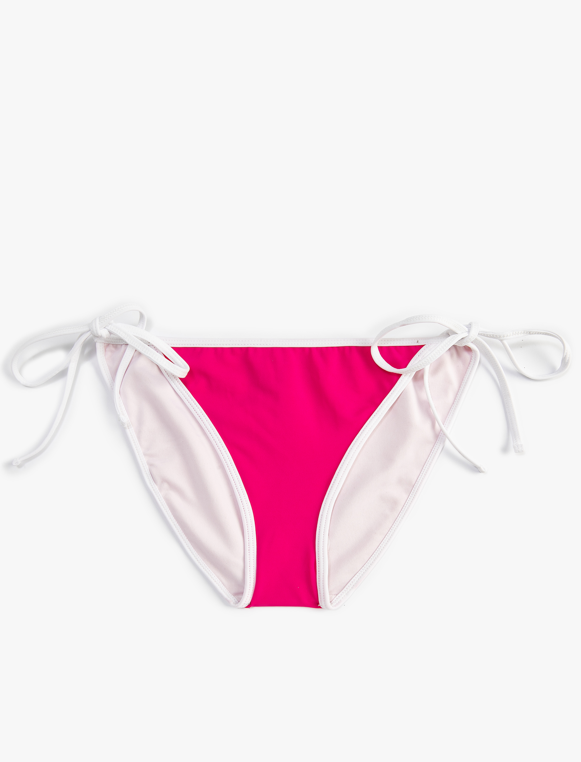   Brazilian Bikini Altı Yanları Bağlama Detaylı Basic Normal Bel