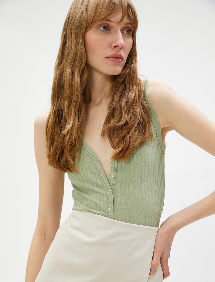  Kaşkorse Atlet V Yaka Çıtçıtlı