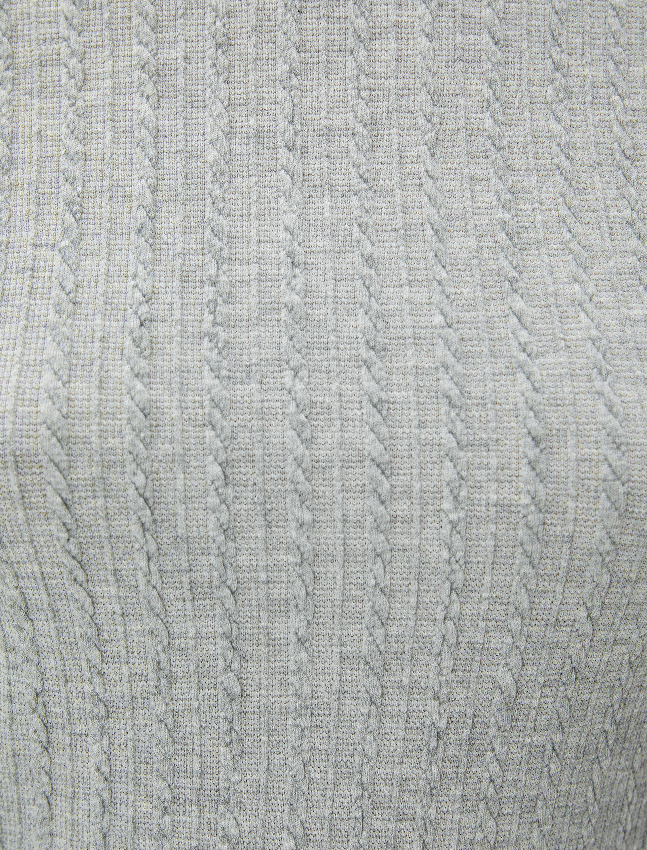   Kısa Kollu Tişört Örgü Motifli Dik Yaka