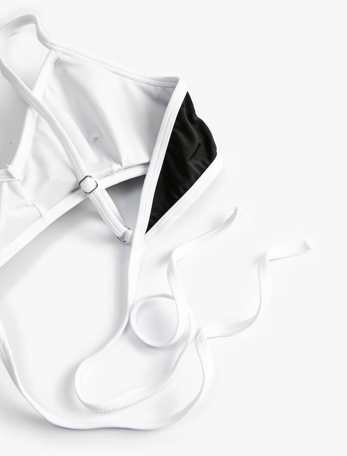  Bikini Üstü Biye Çapraz Bağlama Detaylı Kaplı