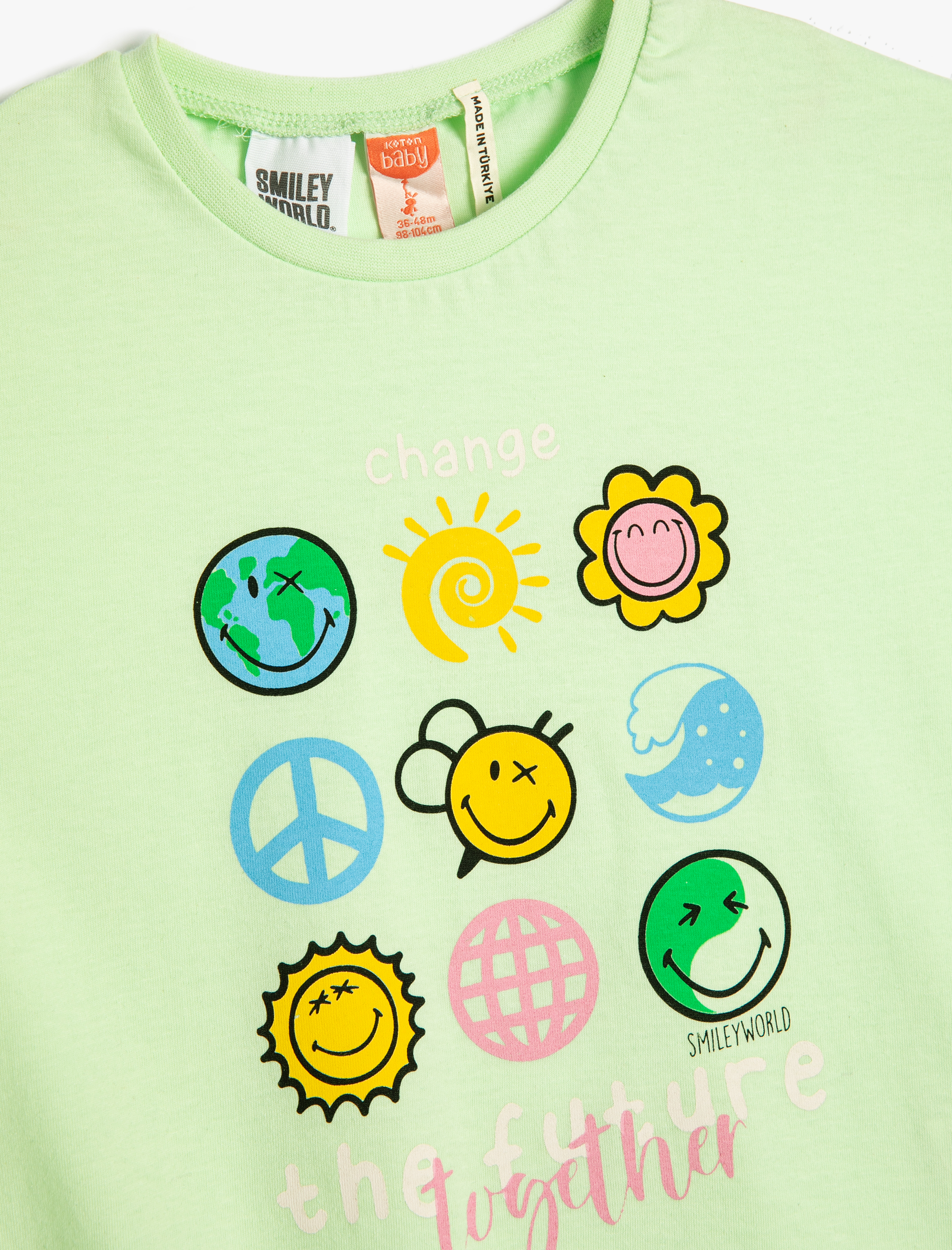  Kız Bebek SmileyWorld® Tişört Lisanslı Pamuklu