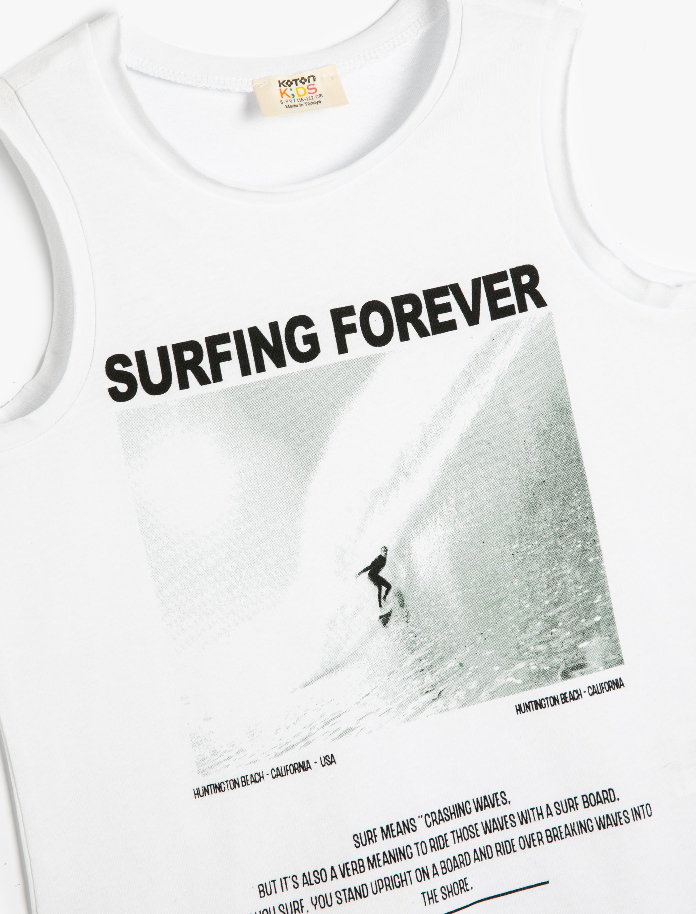  Erkek Çocuk Atlet Pamuklu Baskılı Yuvarlak Yaka