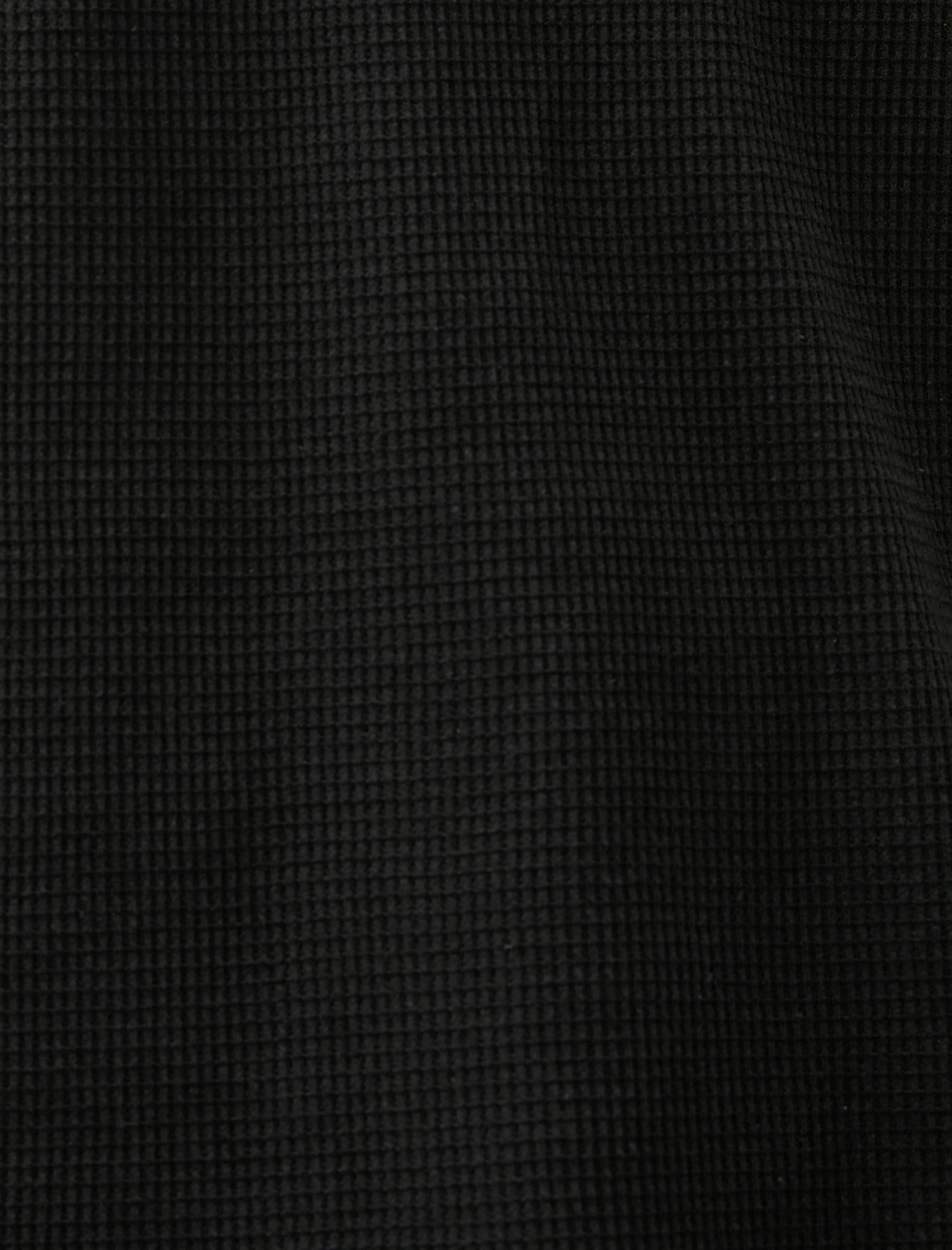   Basic Dokulu Tişört Bisiklet Yaka Kısa Kollu