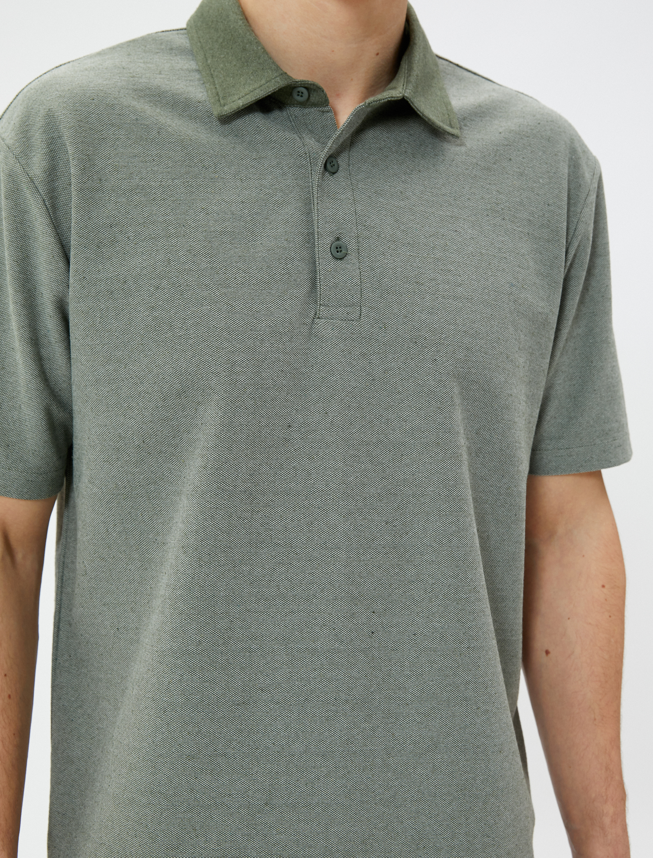   Polo Tişört Kısa Kollu Düğmeli Pamuklu