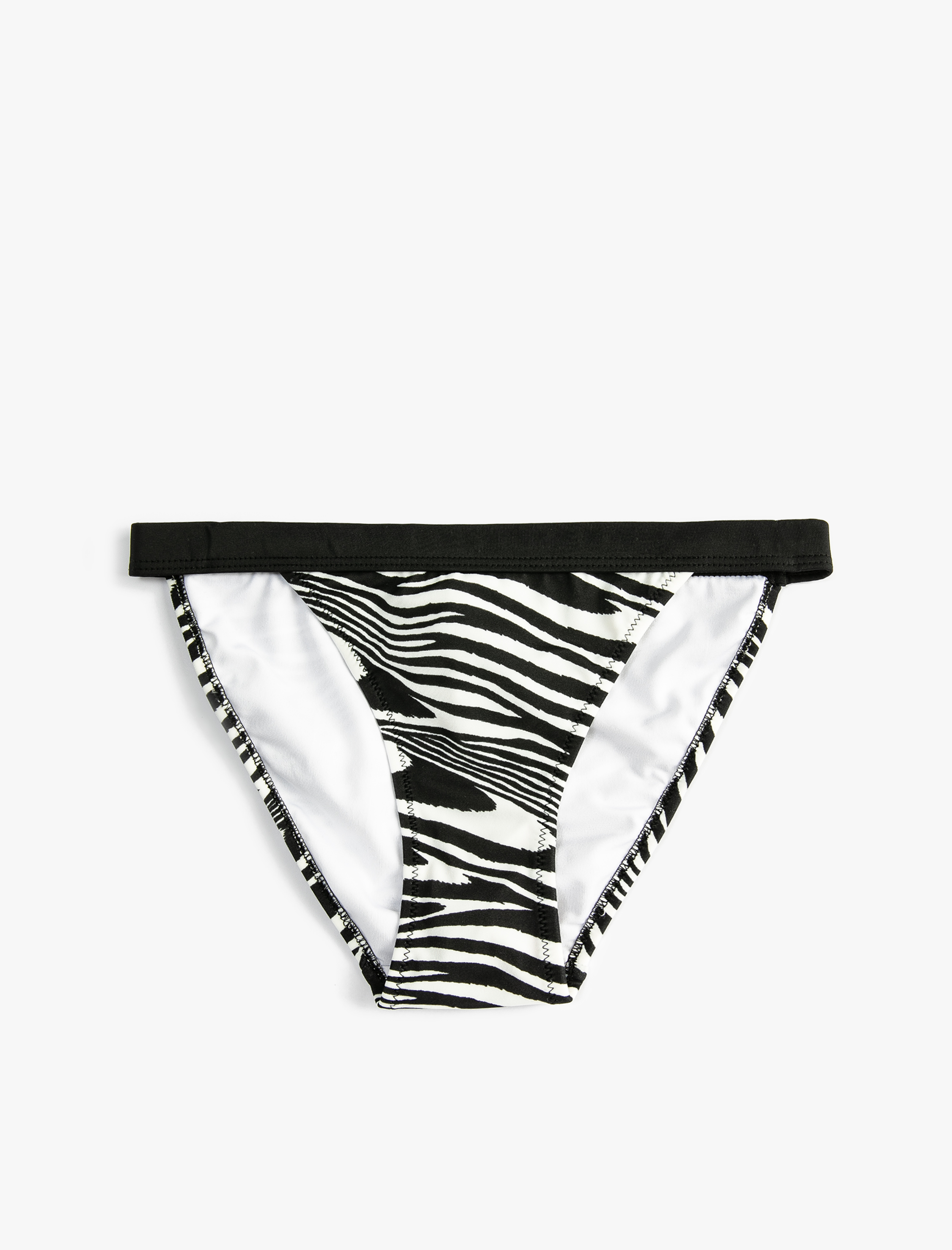   Zebra Desenli Bikini Altı Normal Bel
