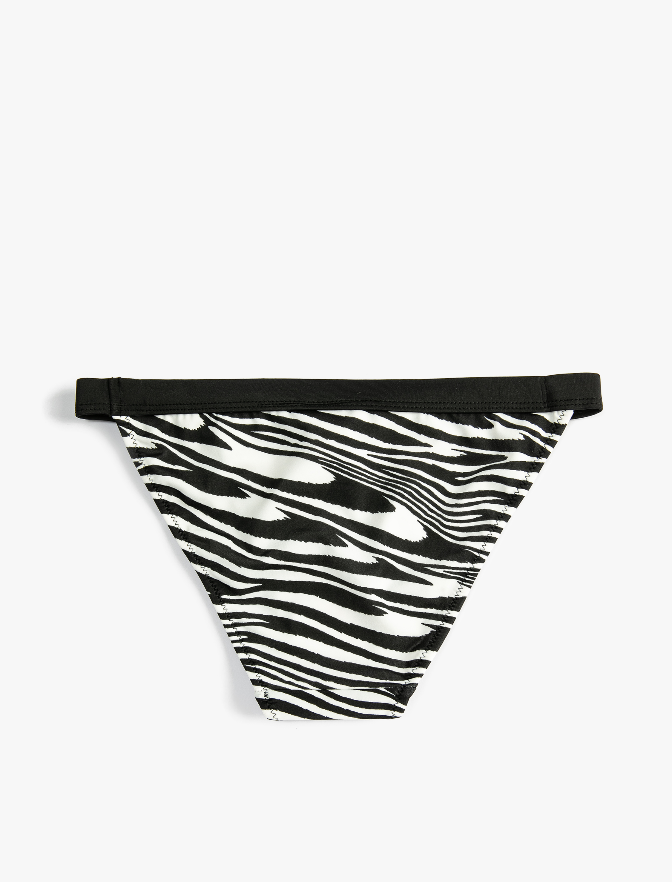   Zebra Desenli Bikini Altı Normal Bel