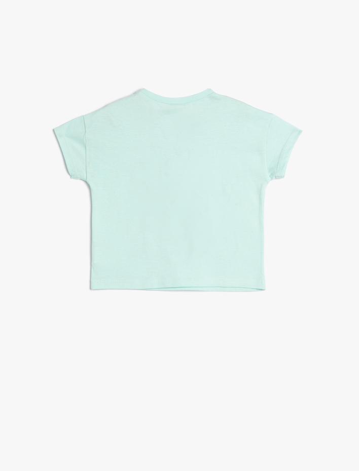 Kız Bebek 101 Dalmaçyalı Tişört Lisanslı Kısa Kollu Bisiklet Yaka Pamuklu