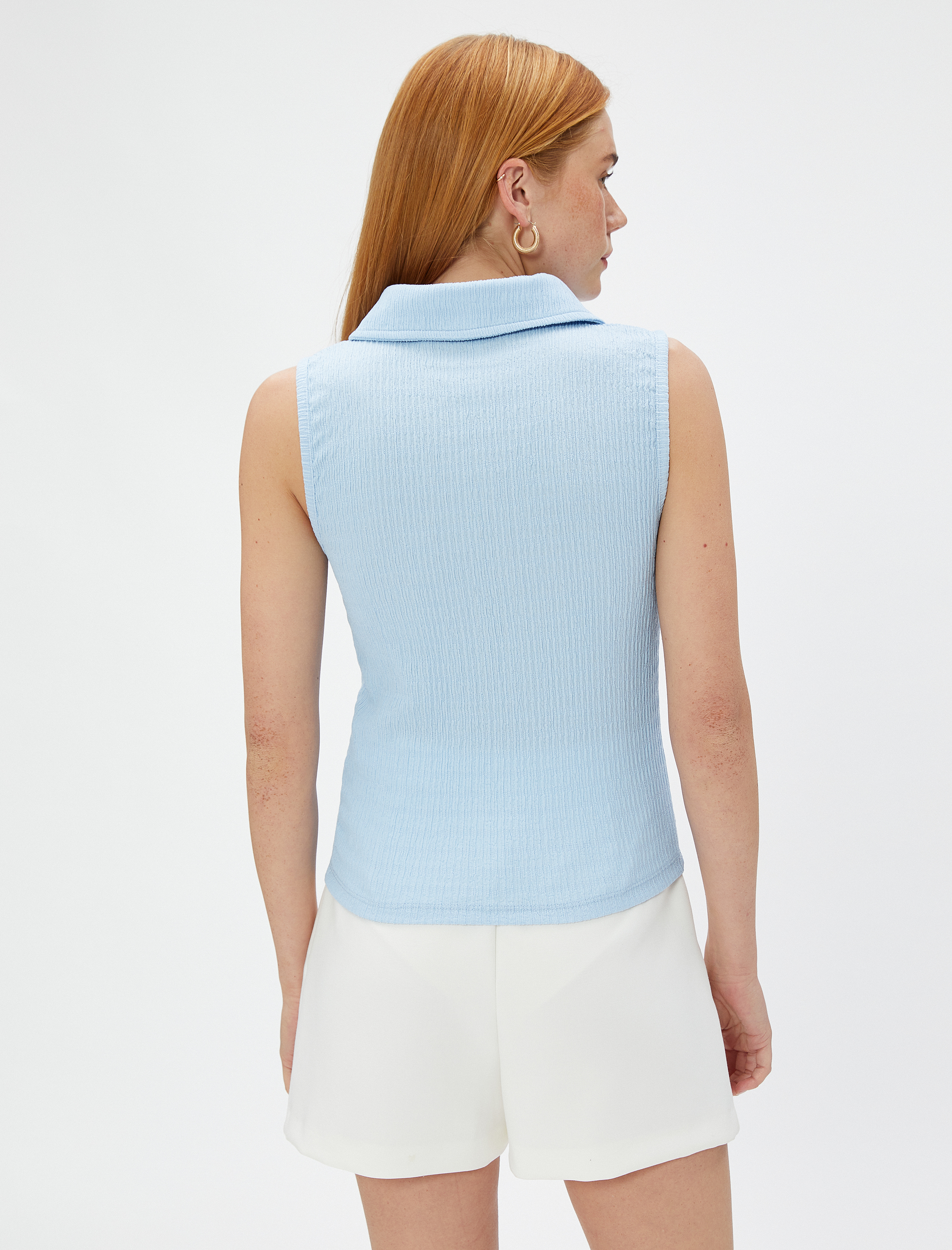   Kolsuz Gömlek Drapeli Düğmeli