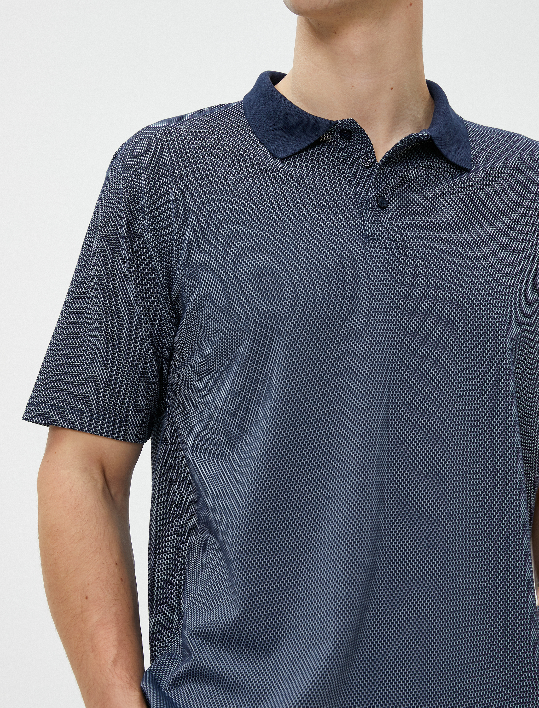   Basic Polo Yaka Tişört Düğmeli Kısa Kollu