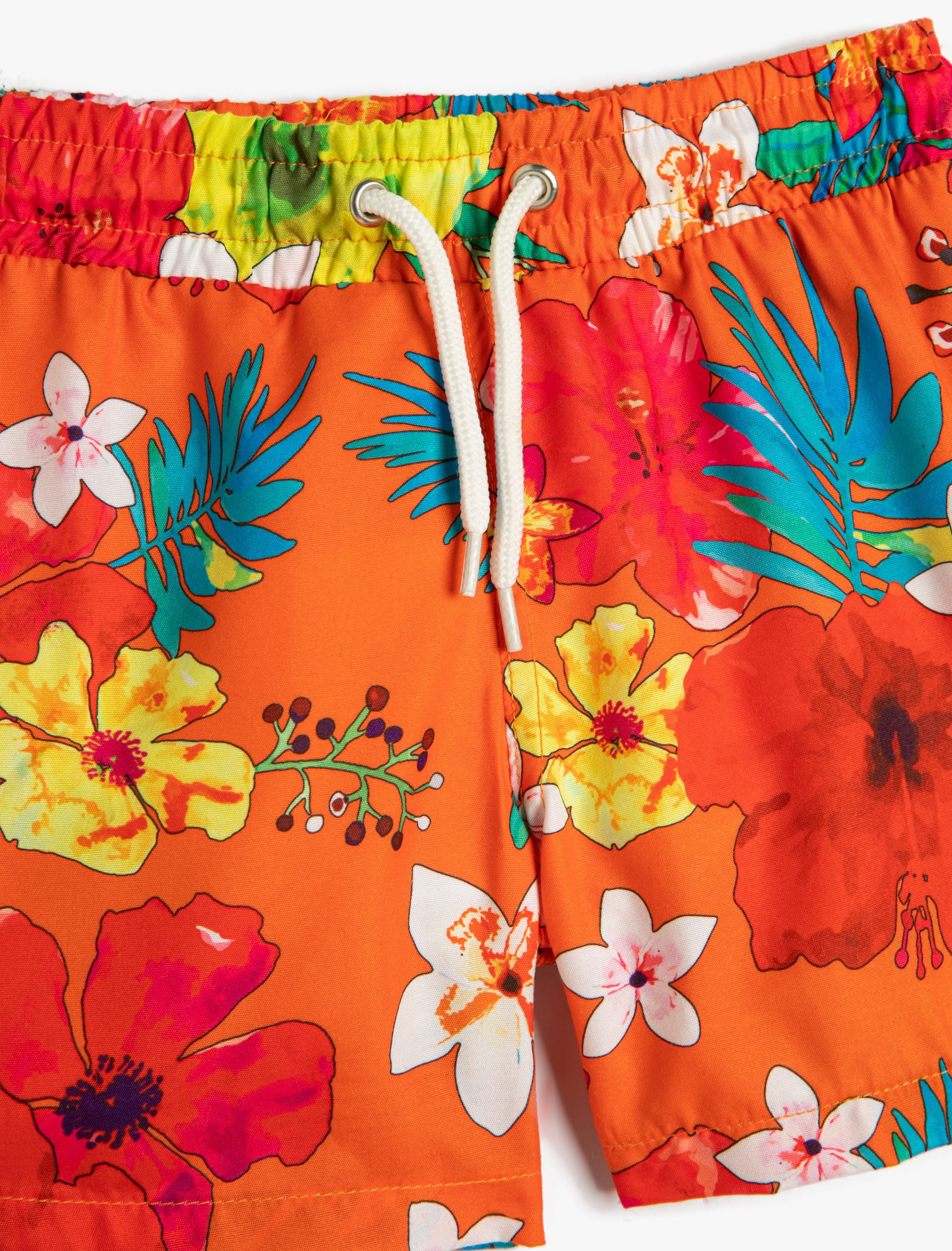  Erkek Çocuk Mayo Beli Bağlamalı Çiçekli