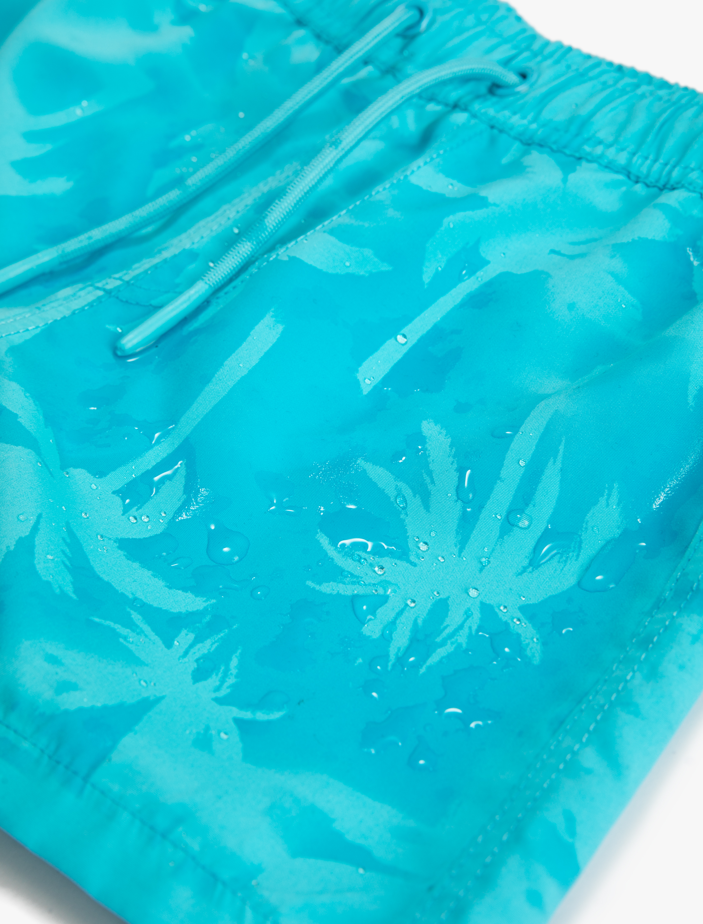  Erkek Çocuk Deniz Şortu Suda Renk Değiştiren Beli Bağlamalı File Astarlı