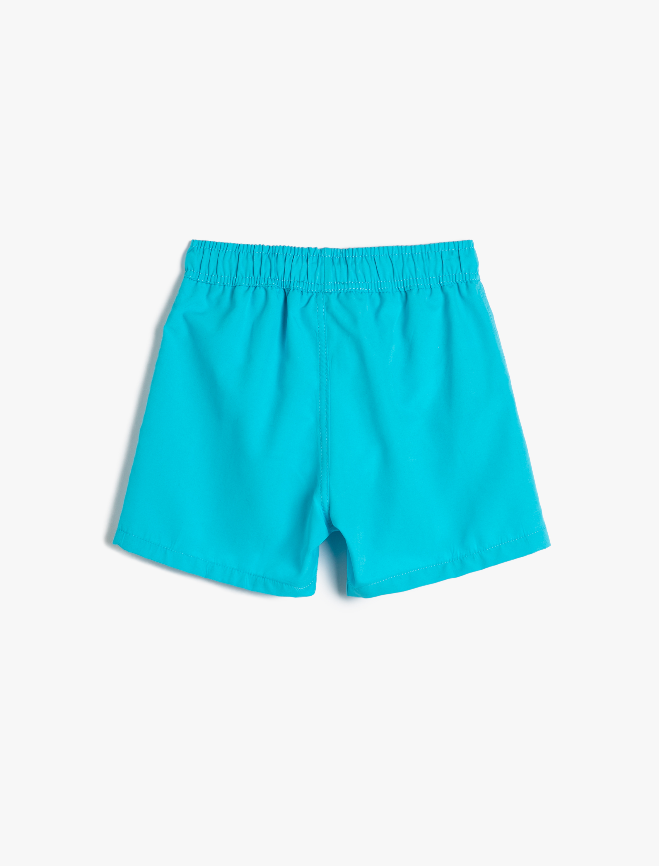  Erkek Çocuk Deniz Şortu Suda Renk Değiştiren Beli Bağlamalı File Astarlı