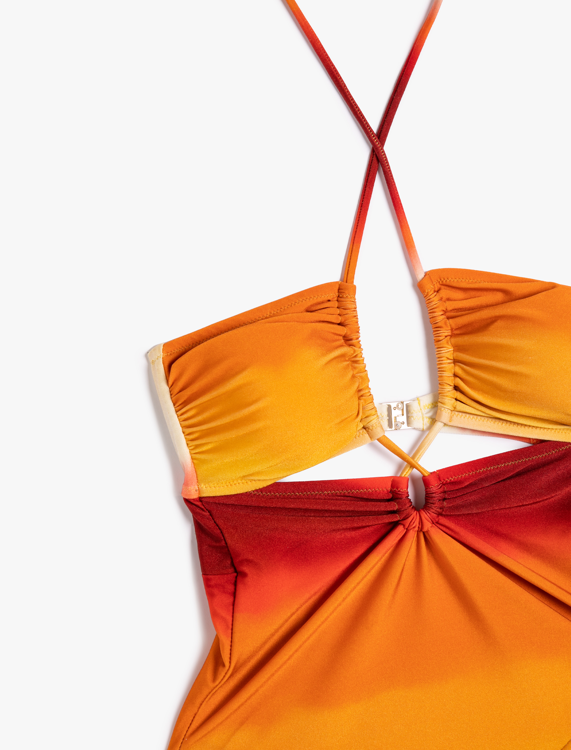   Koton X Şahika Ercümen - Boyundan Bağlamalı Pencere Detaylı Mayo