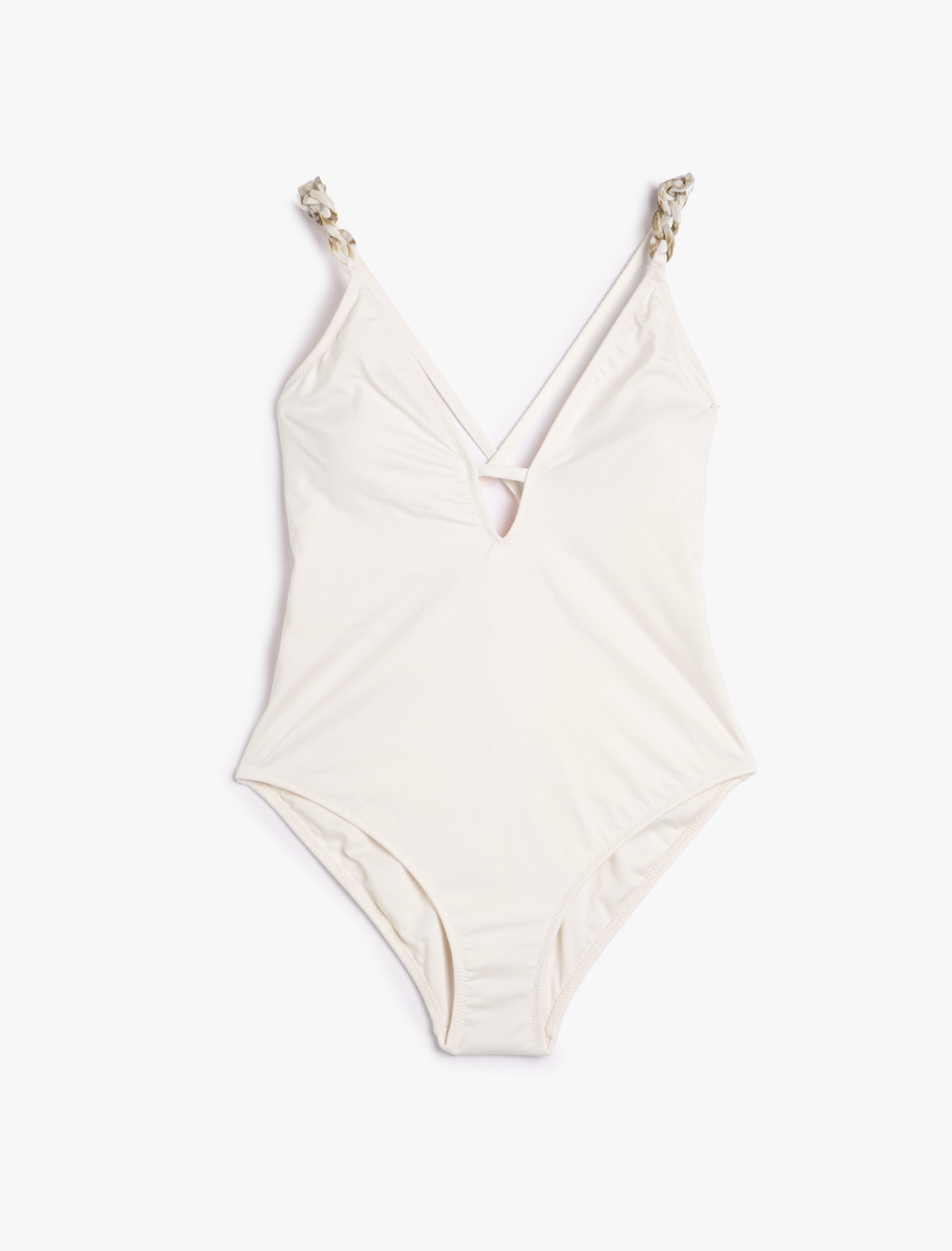   Koton X Şahika Ercümen - Aksesuar Askılı Pencere Detaylı Mayo