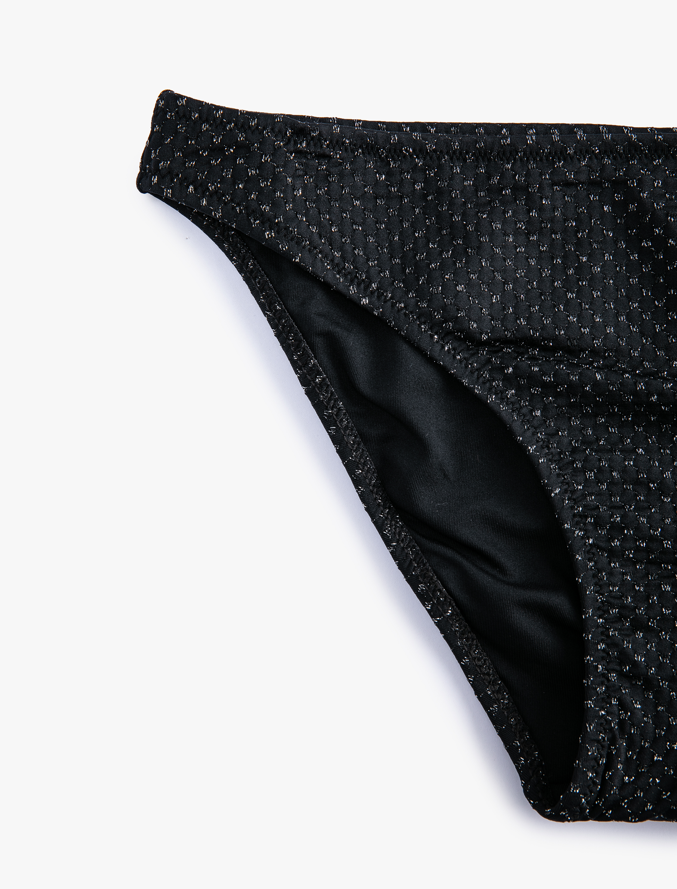   Simli Bikini Altı Normal Bel Dokulu