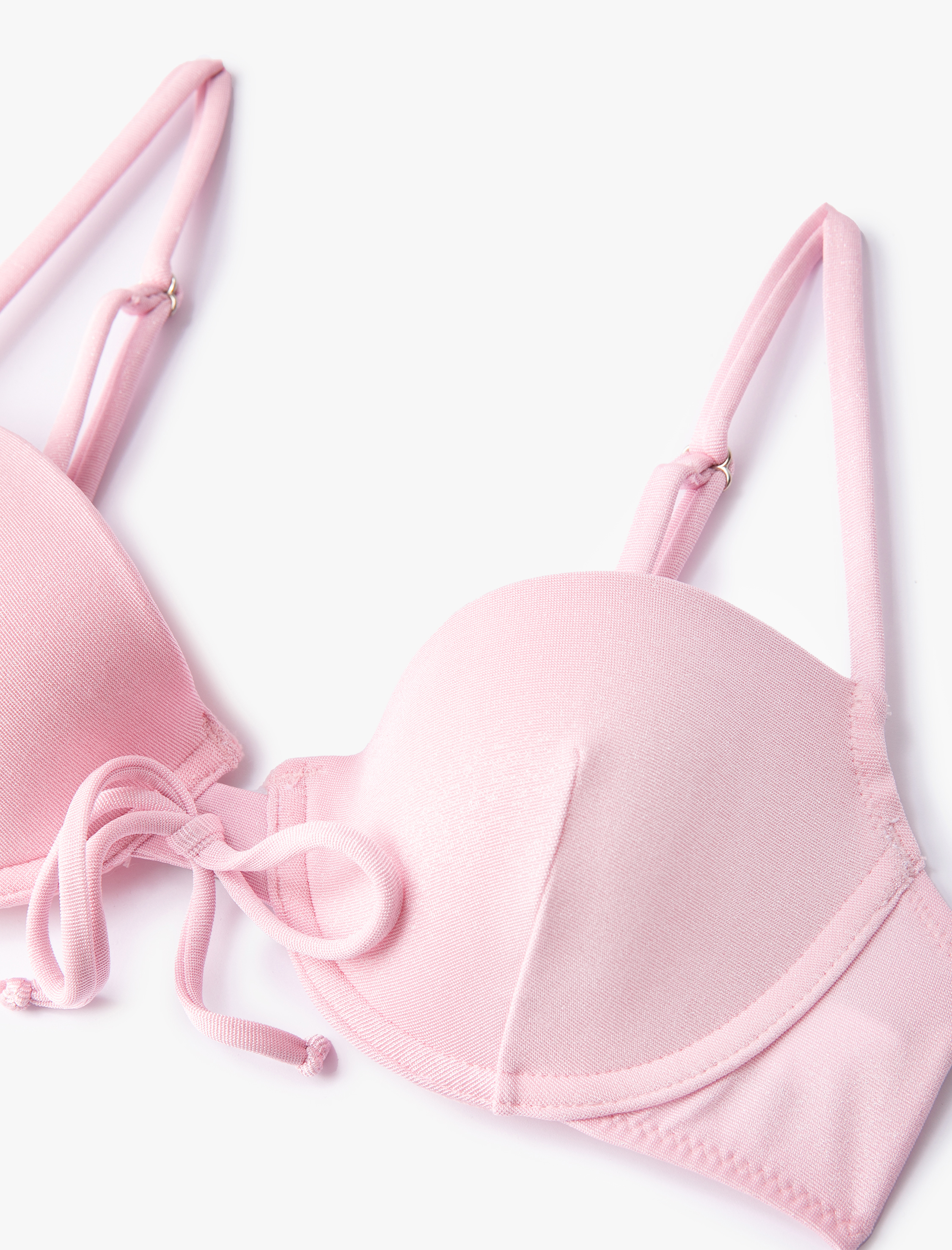   Bikini Üstü Kaplı Bağlama Detaylı Balenli