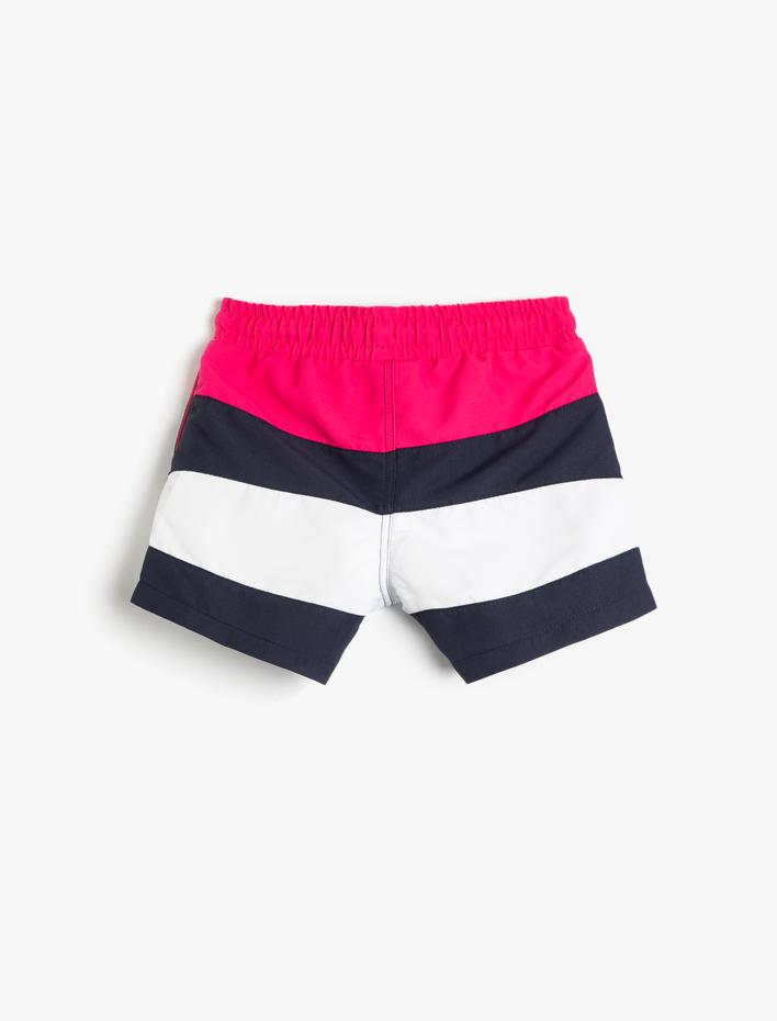 Erkek Çocuk Mayo Baskılı Beli Bağlamalı