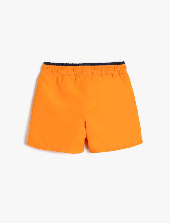 Erkek Çocuk Mayo Basic Beli Bağlamalı