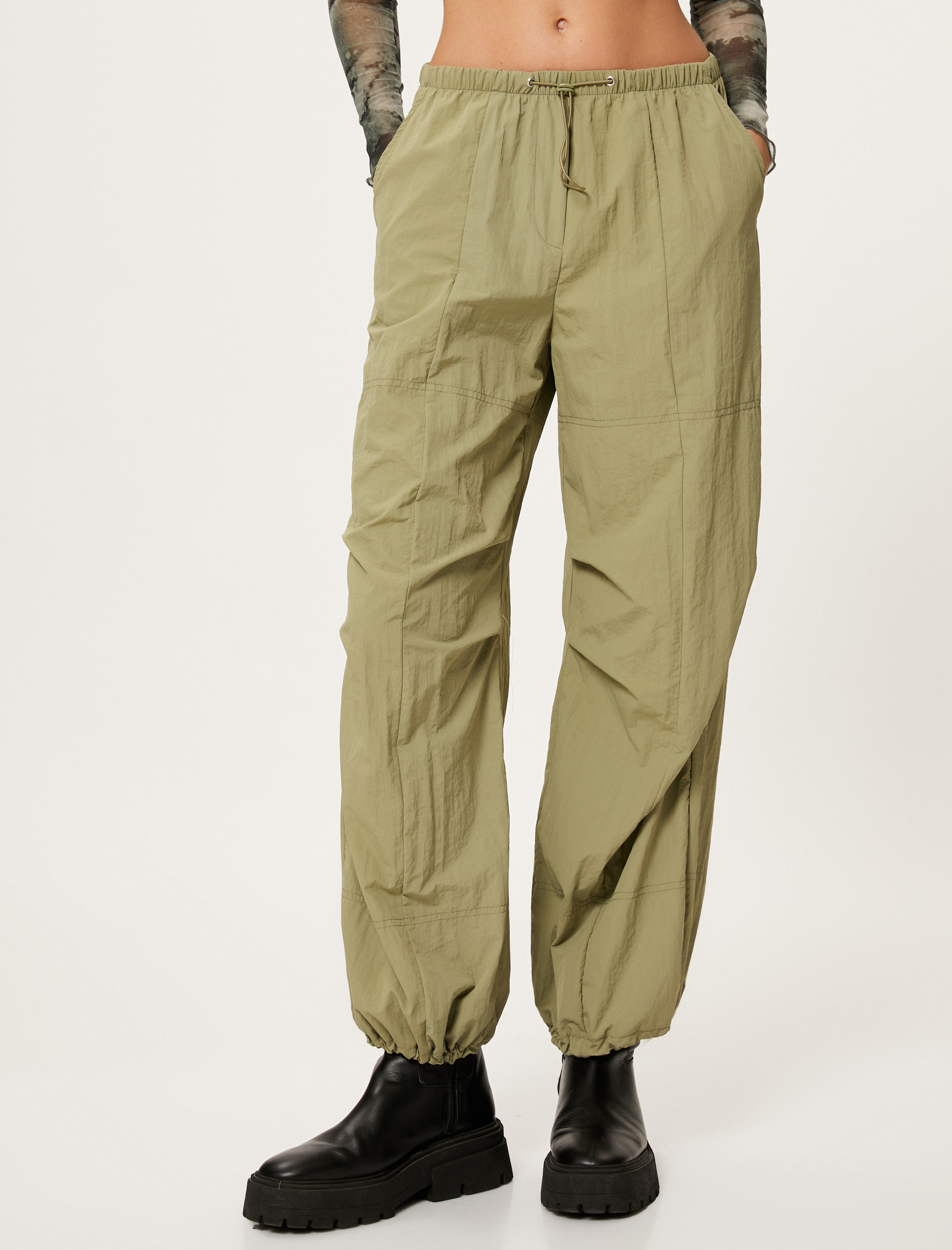   Paraşüt Pantolon Kargo Cepli Rahat Kalıp