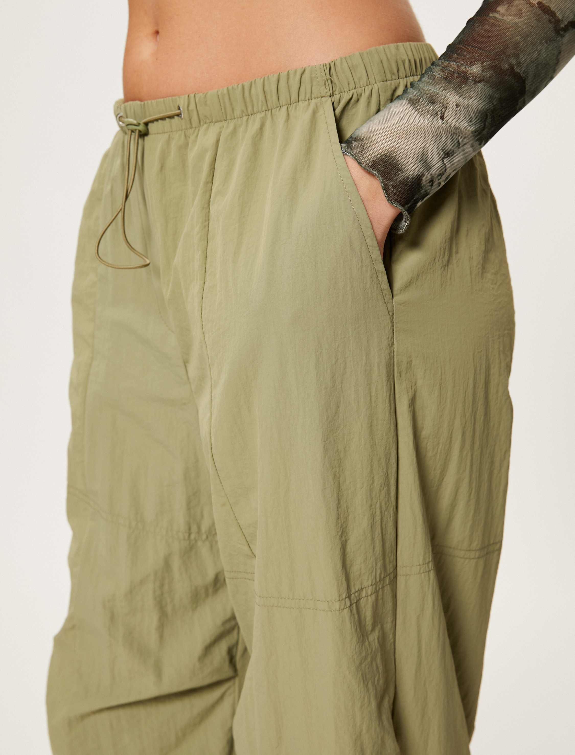   Paraşüt Pantolon Kargo Cepli Rahat Kalıp