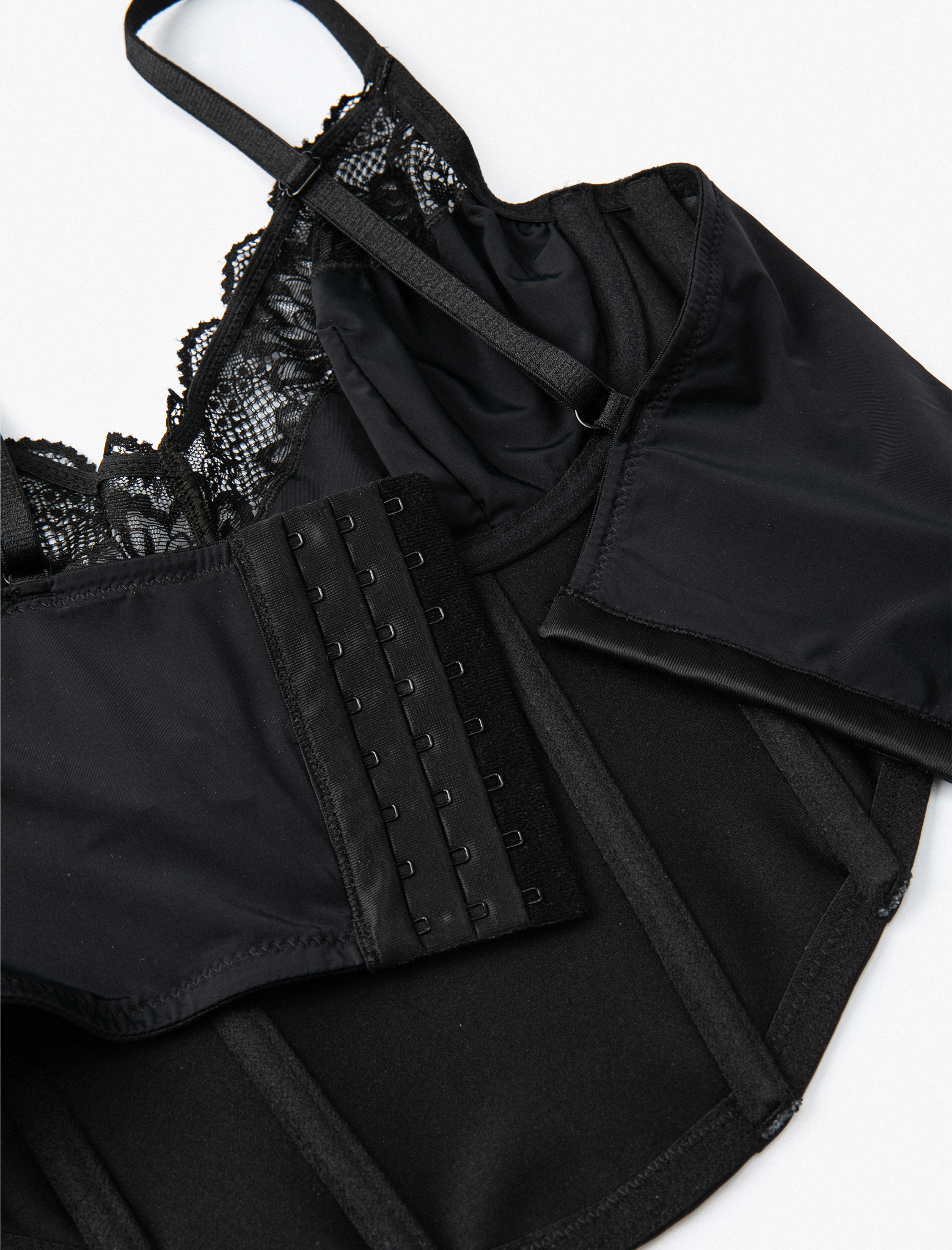   Dantelli Bralet Sütyen Korse Detaylı Balenli