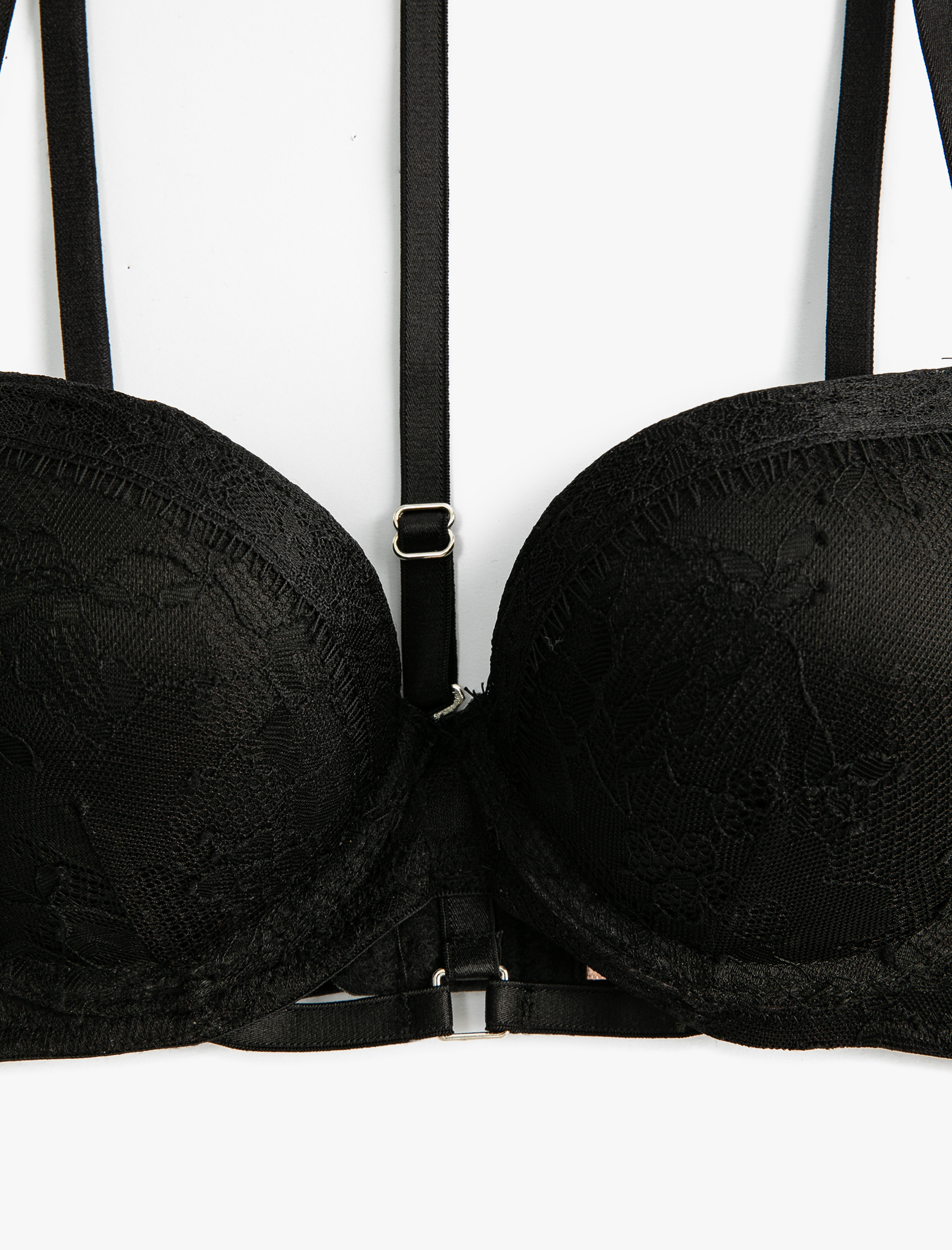   Dantelli Bralet Boyun Detaylı Dolgulu Balenli