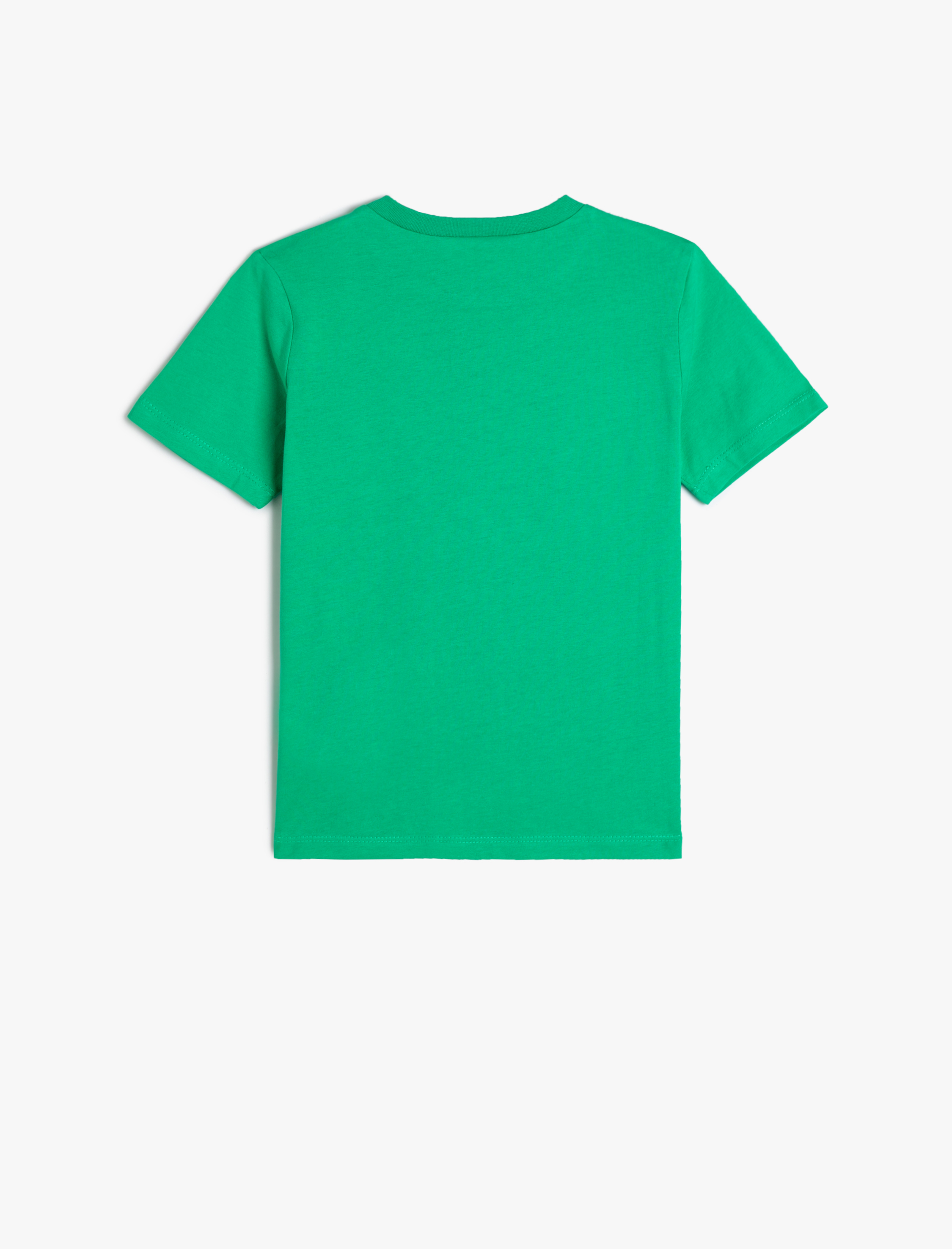  Erkek Çocuk Kaplanlı Tişört Kısa Kollu Bisiklet Yaka Pamuklu