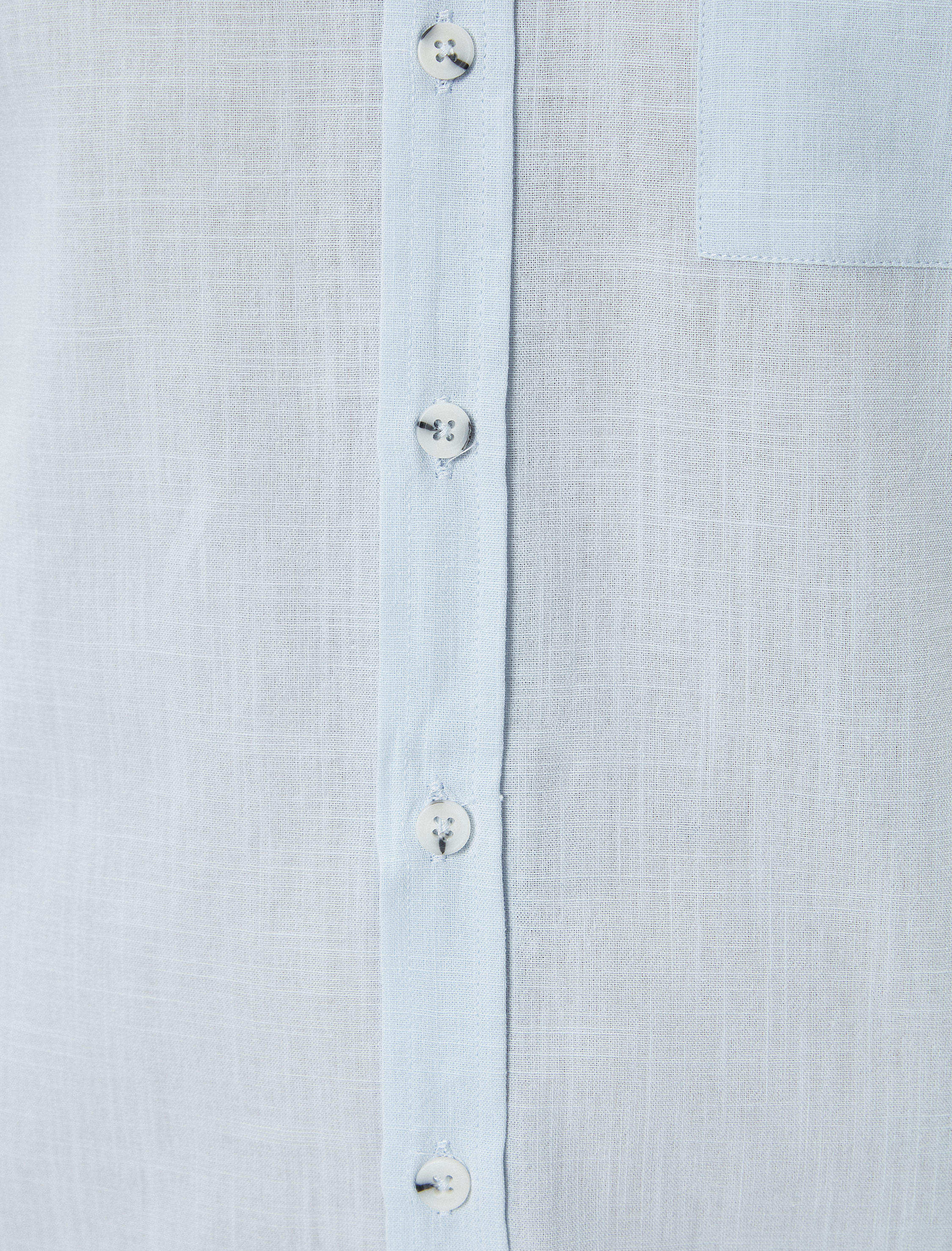 Kısa Kollu Gömlek Slim Fit Klasik Yaka Düğmeli Cep Detaylı