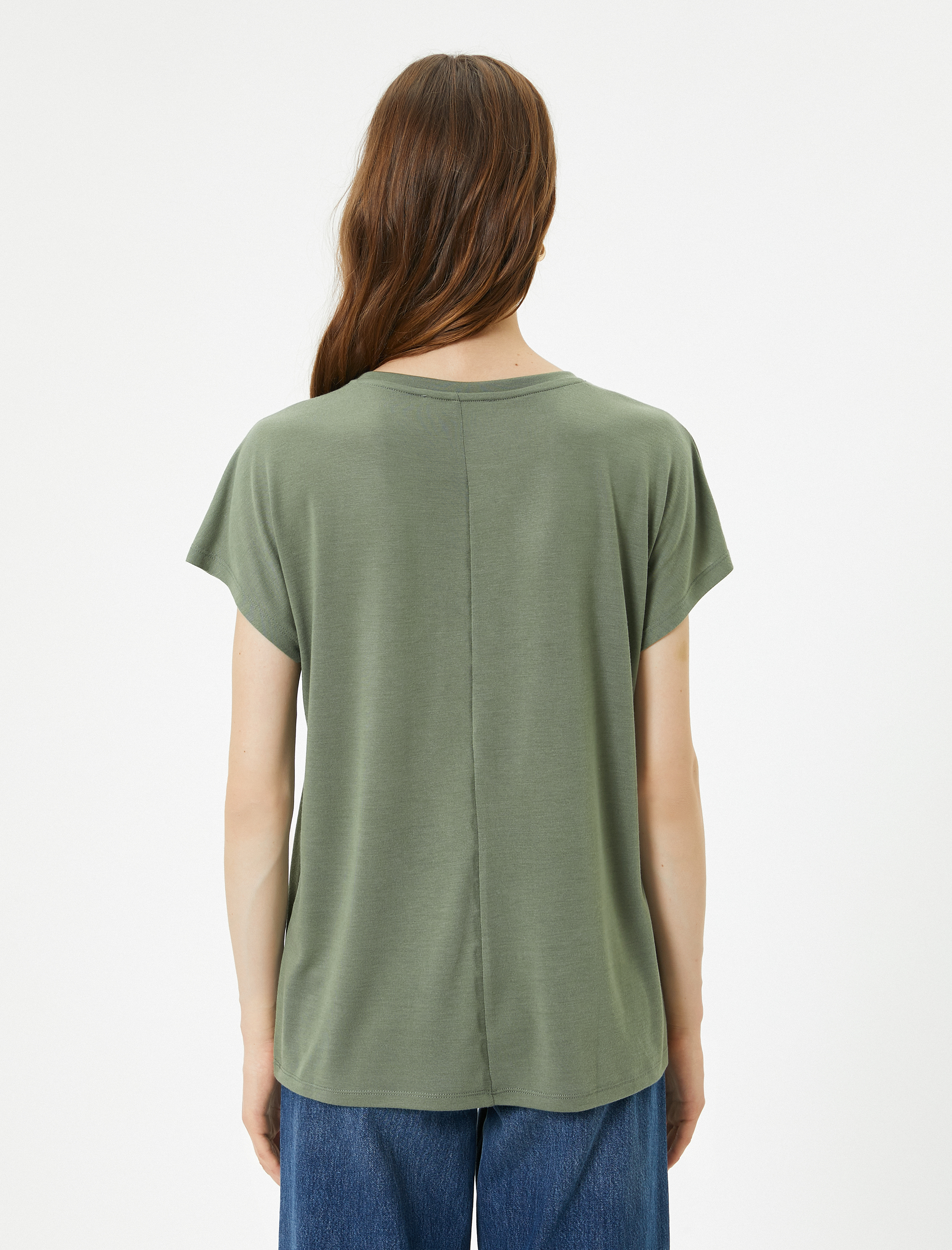   Baskılı Tişört Bisiklet Yaka Kısa Kollu